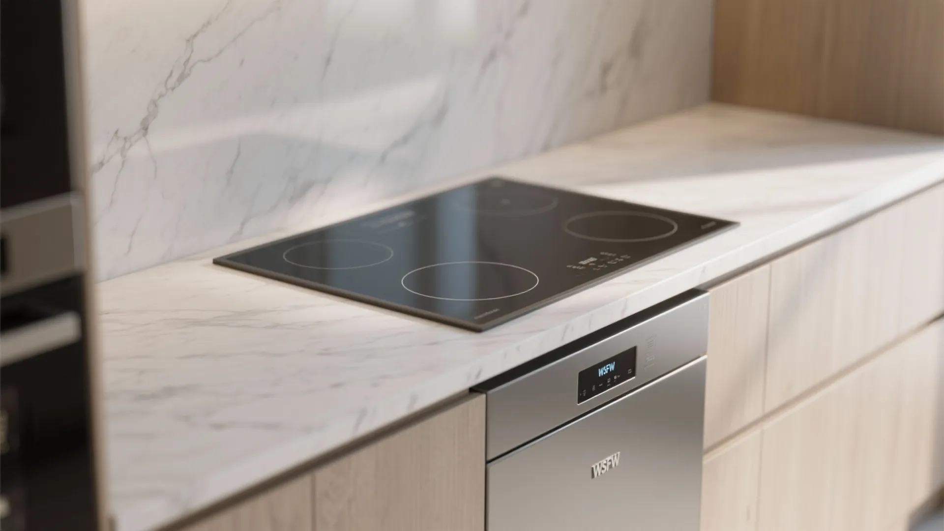 1. Continuous Counter with Integrated Appliances