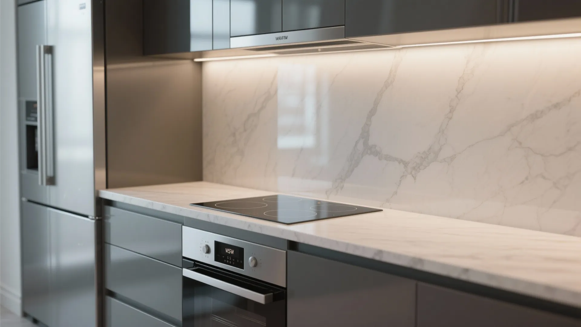 2. Continuous counters and slim appliances