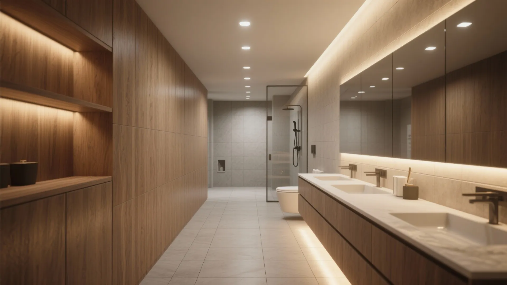 5. Continuous materials and layered lighting