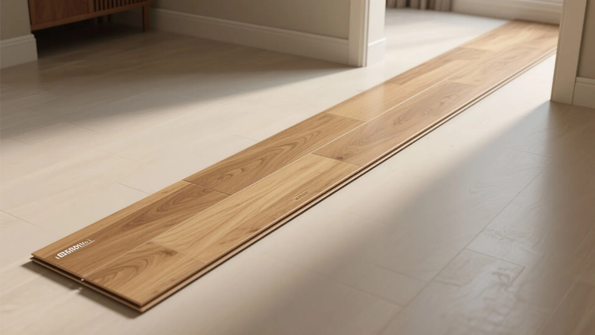 2. Use continuous flooring to lengthen the space