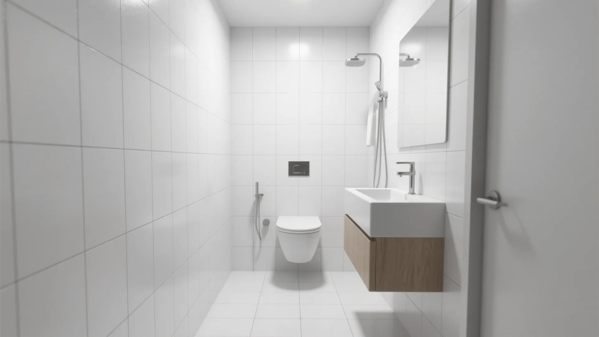 1. Go for a Continuous Look with Floor-to-Wall Tiles