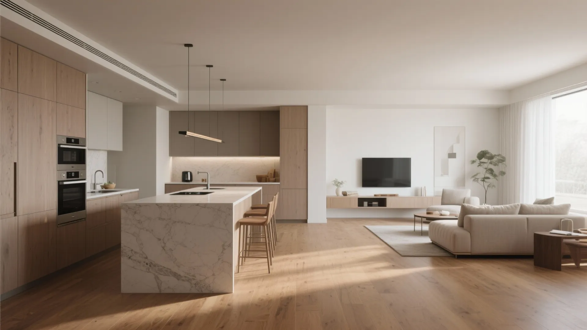 3. Continuous Flooring and Sightline Tricks