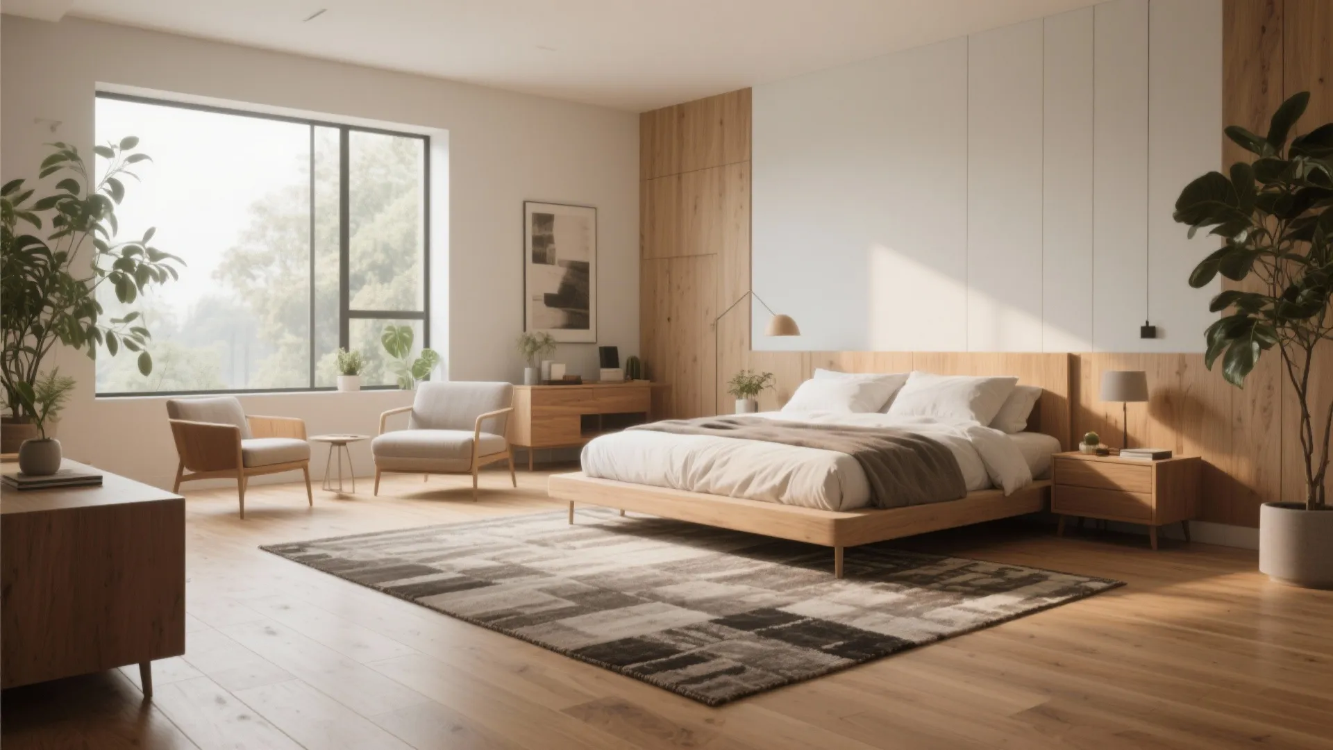 5. Define zones with consistent finishes