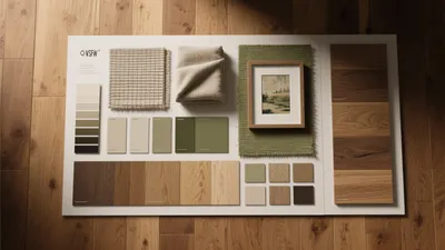 Earthy Tones Interior Design Mood Board