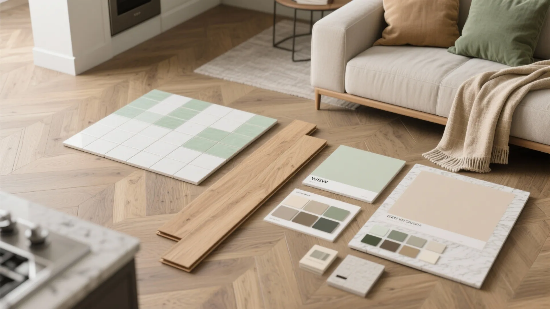 4. Continuous materials to blur boundaries