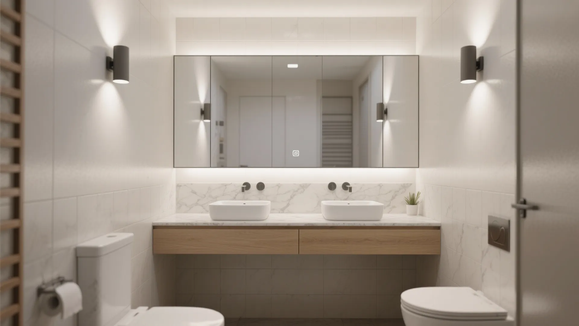 2. One Long Continuous Mirror — Bright and Seamless