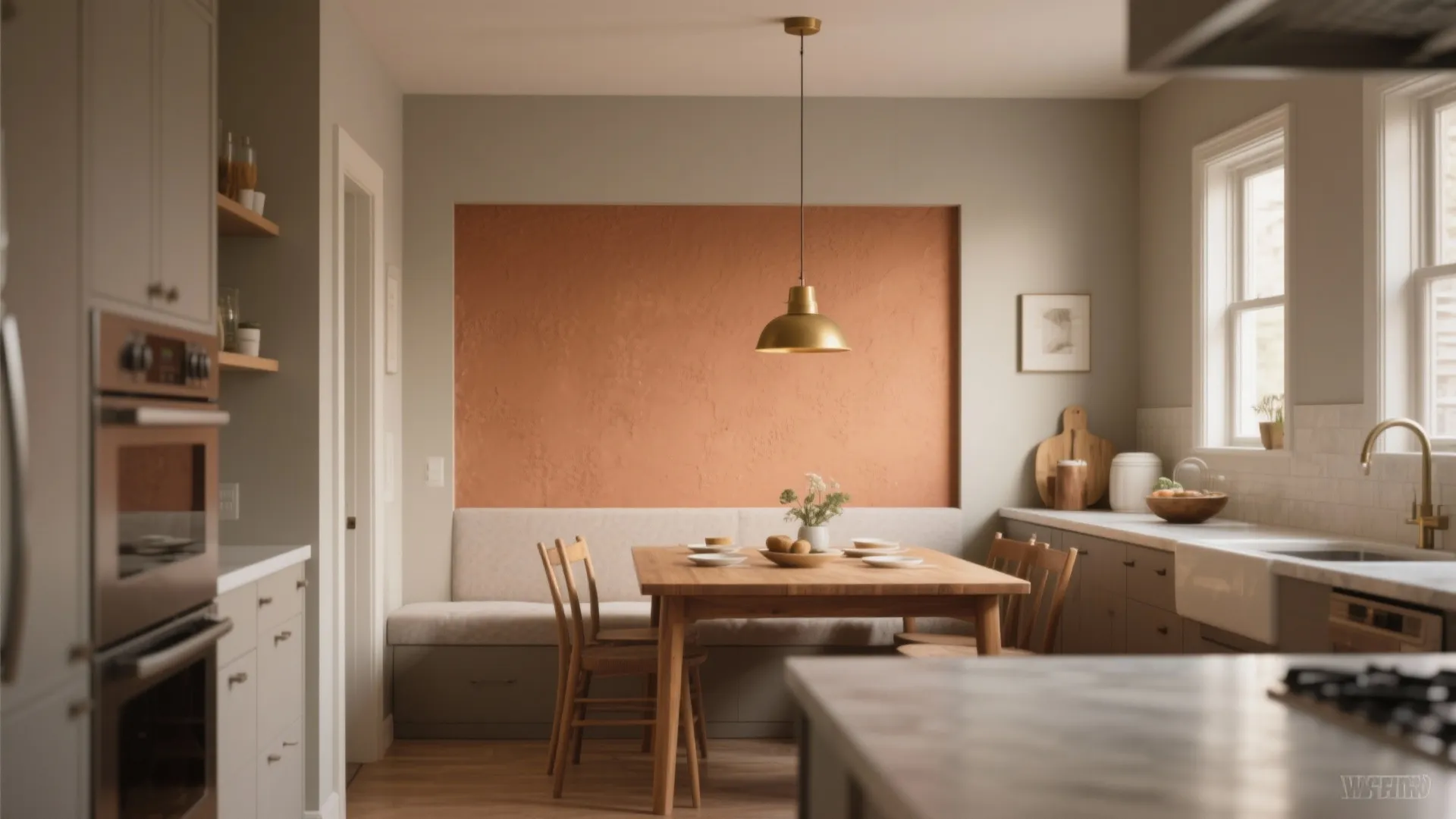 1. Continuous neutral with a warm accent