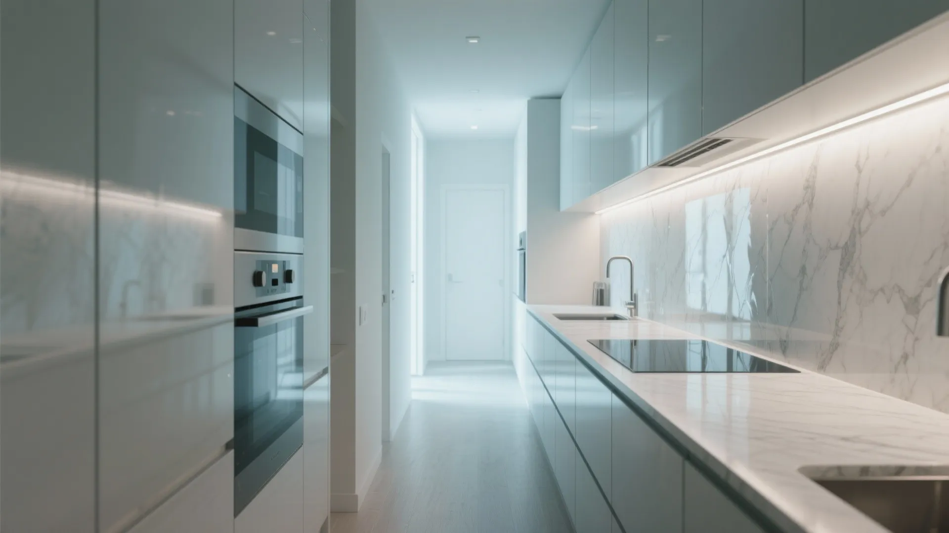 3. Continuous sightlines with reflective surfaces