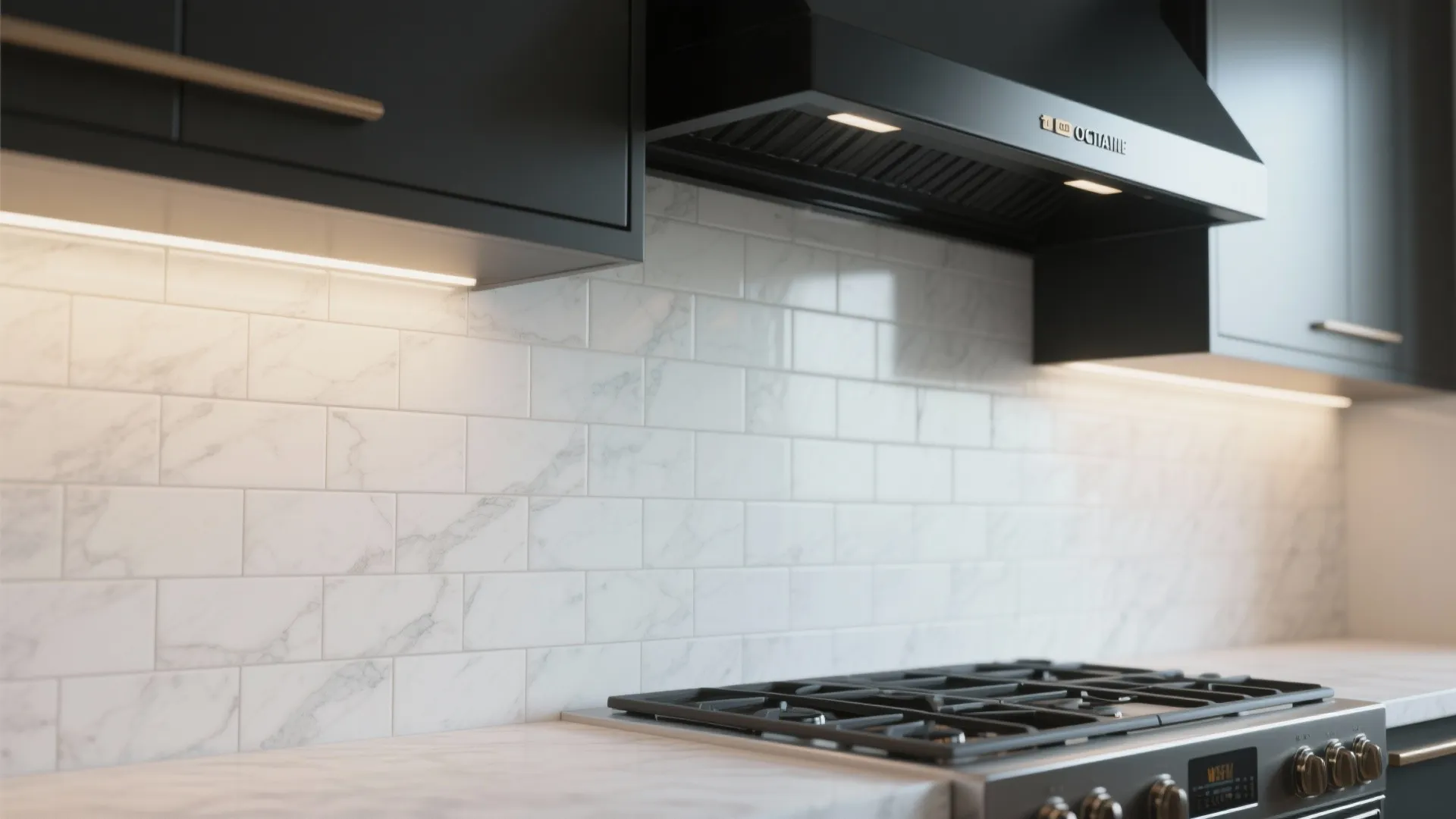 1. Make it the focal point with contrasting backsplash