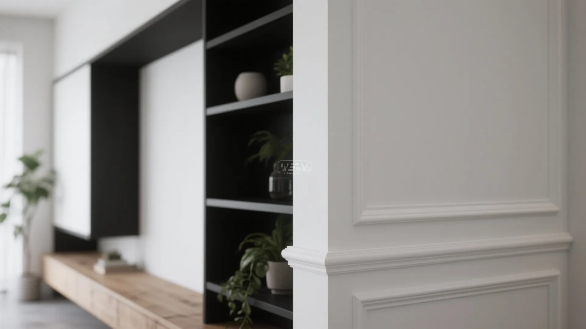 4. High-Contrast Accents (Black, Charcoal, and White)