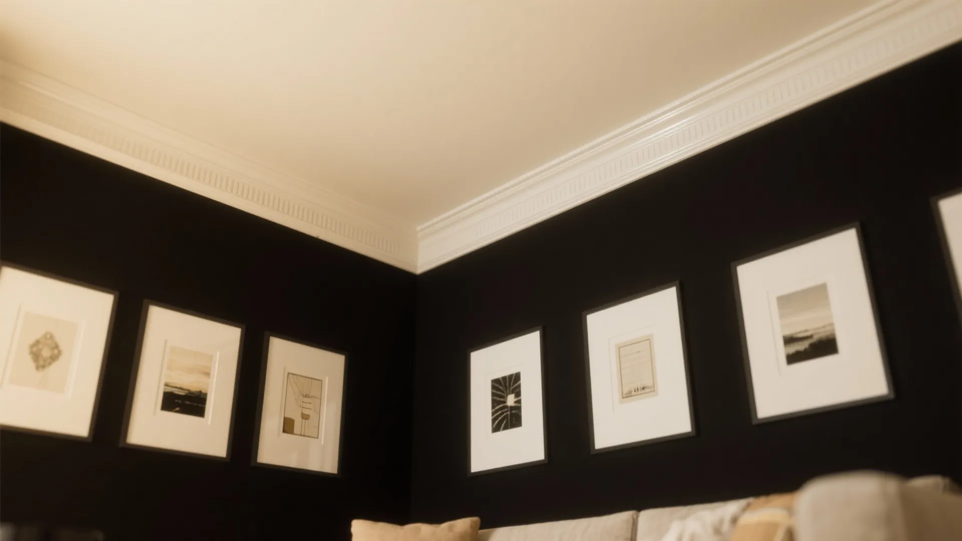 1. Use contrast with a pale ceiling and trim
