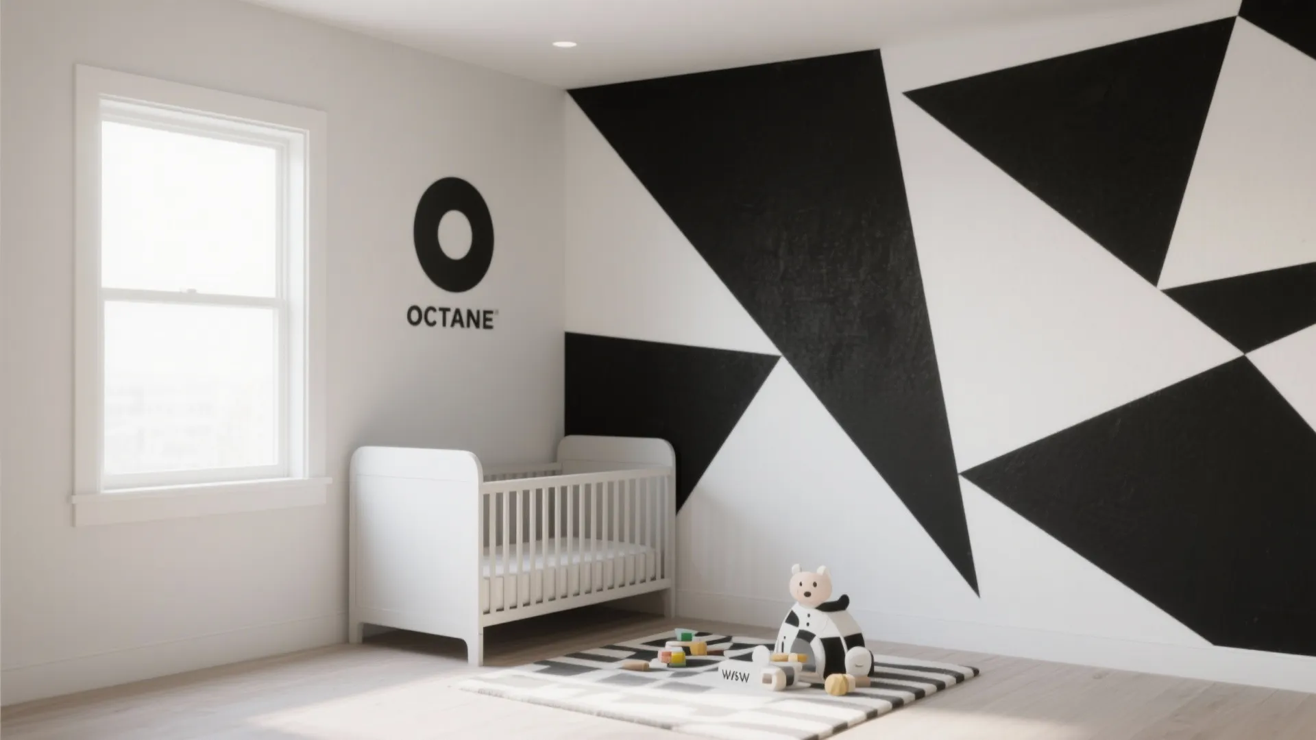 3. High-contrast corner for newborn development