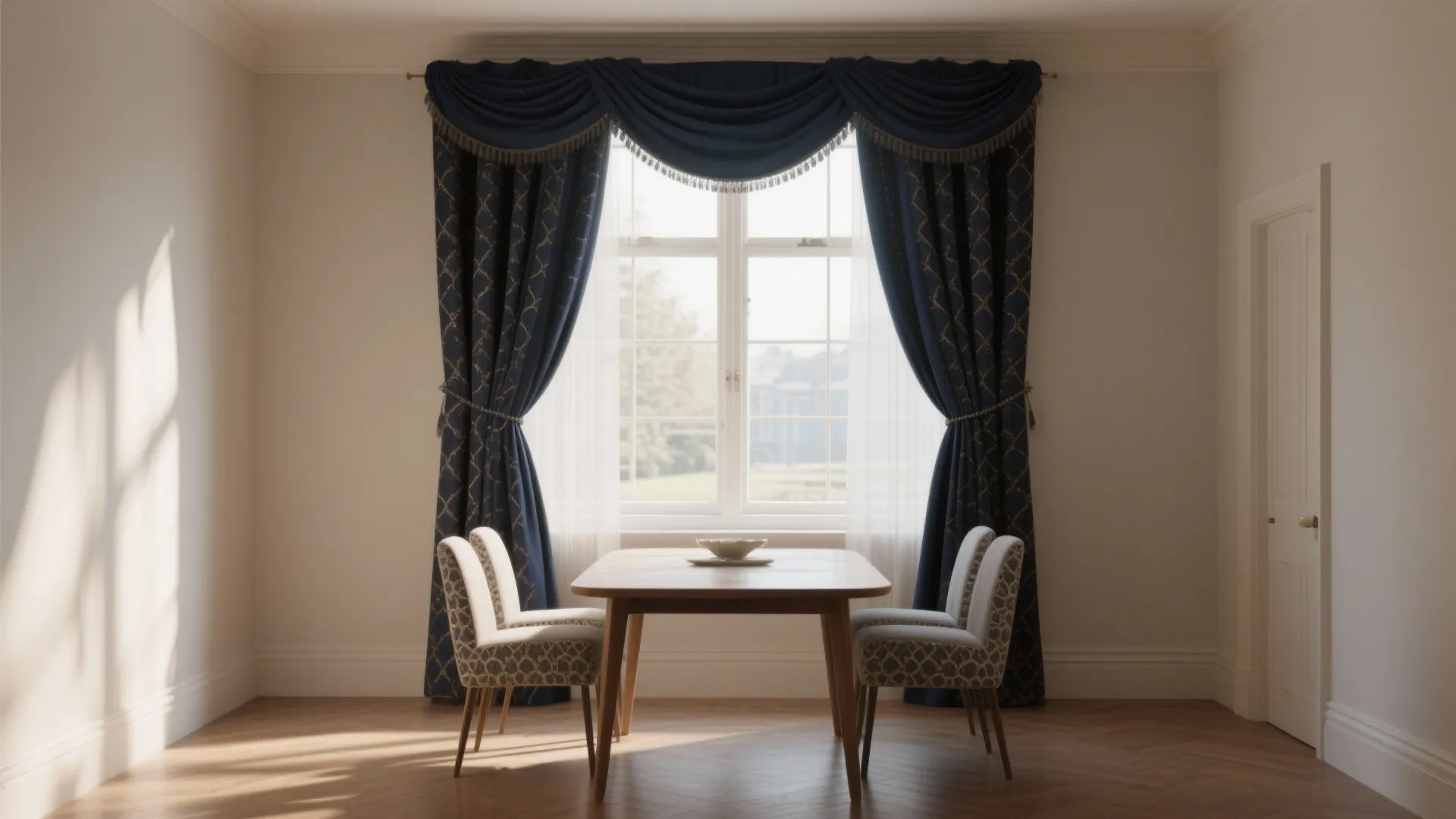3. High-Contrast Window Treatments