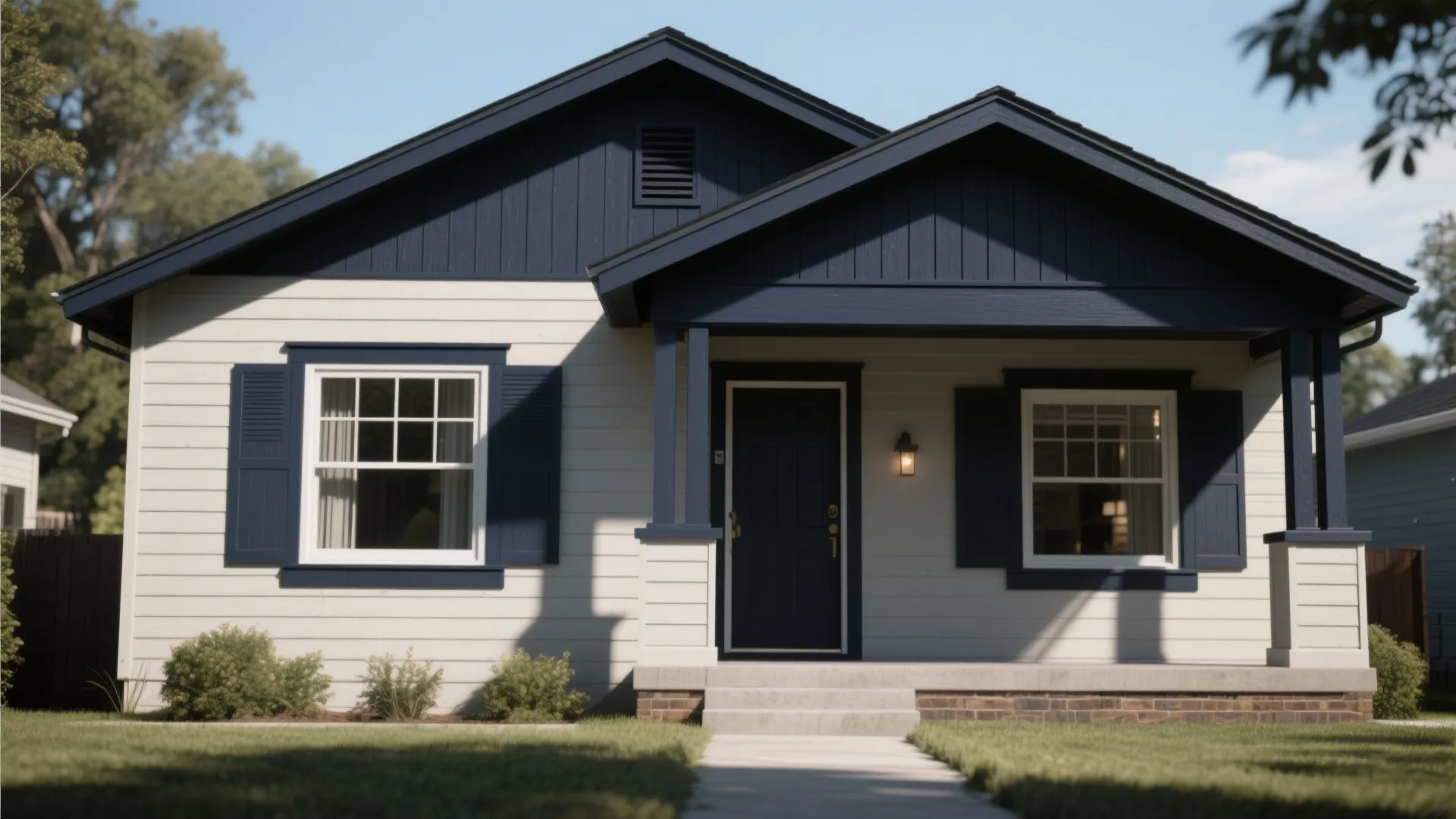 2. High-Contrast Trim for Instant Curb Appeal