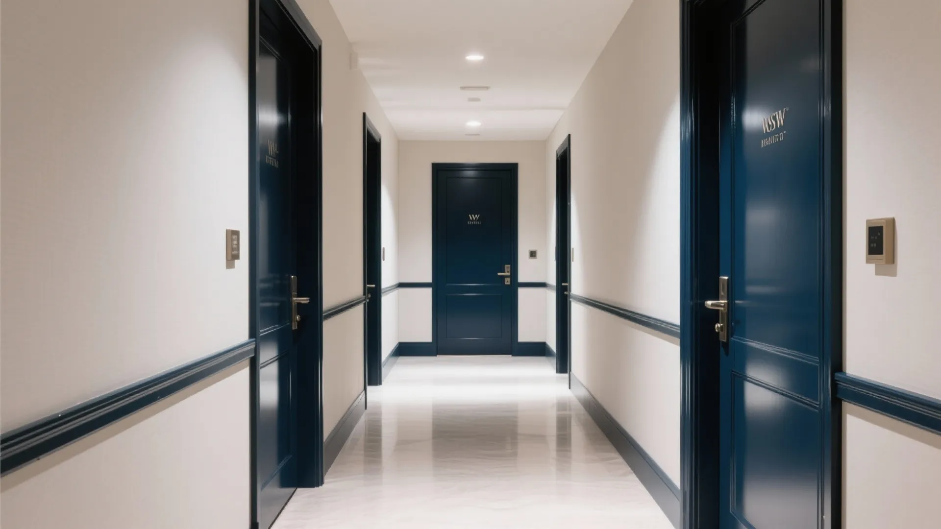 High-Contrast Trim and Doors to Outline the Architecture