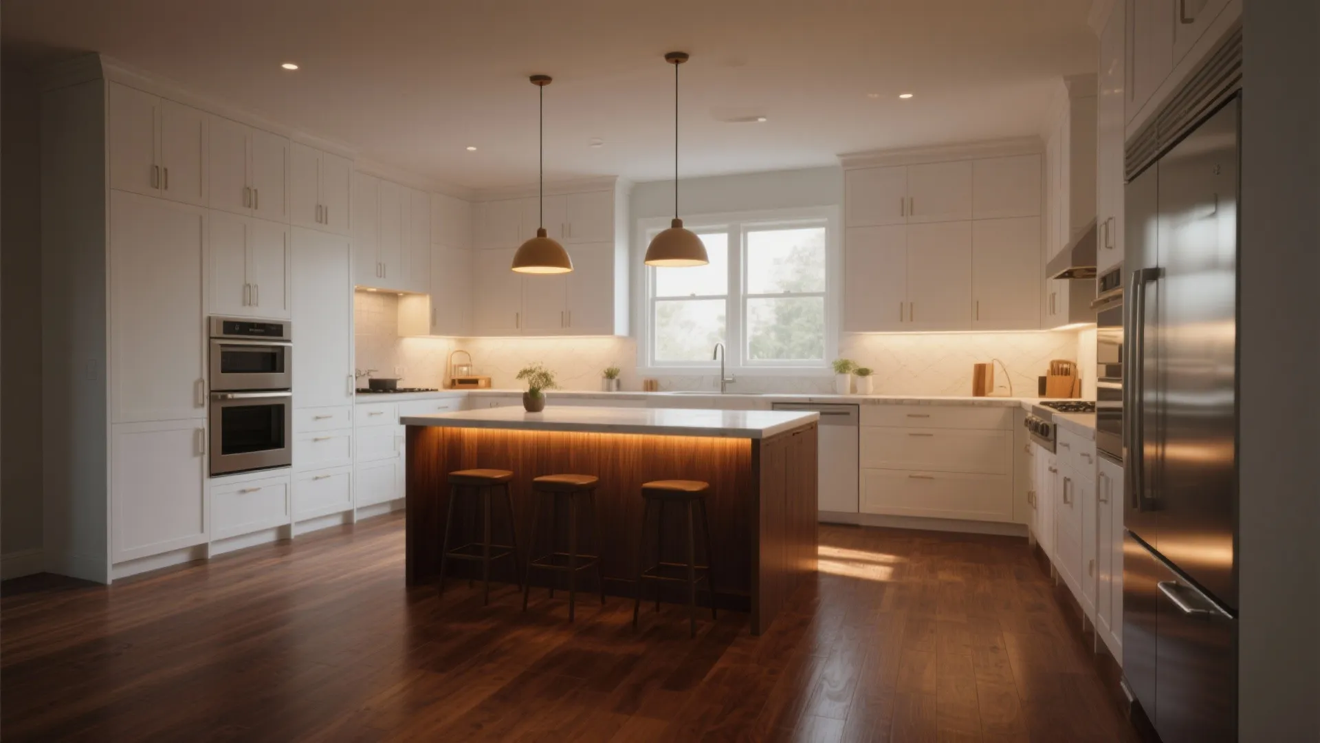 5. Contrast Flooring and Lighting