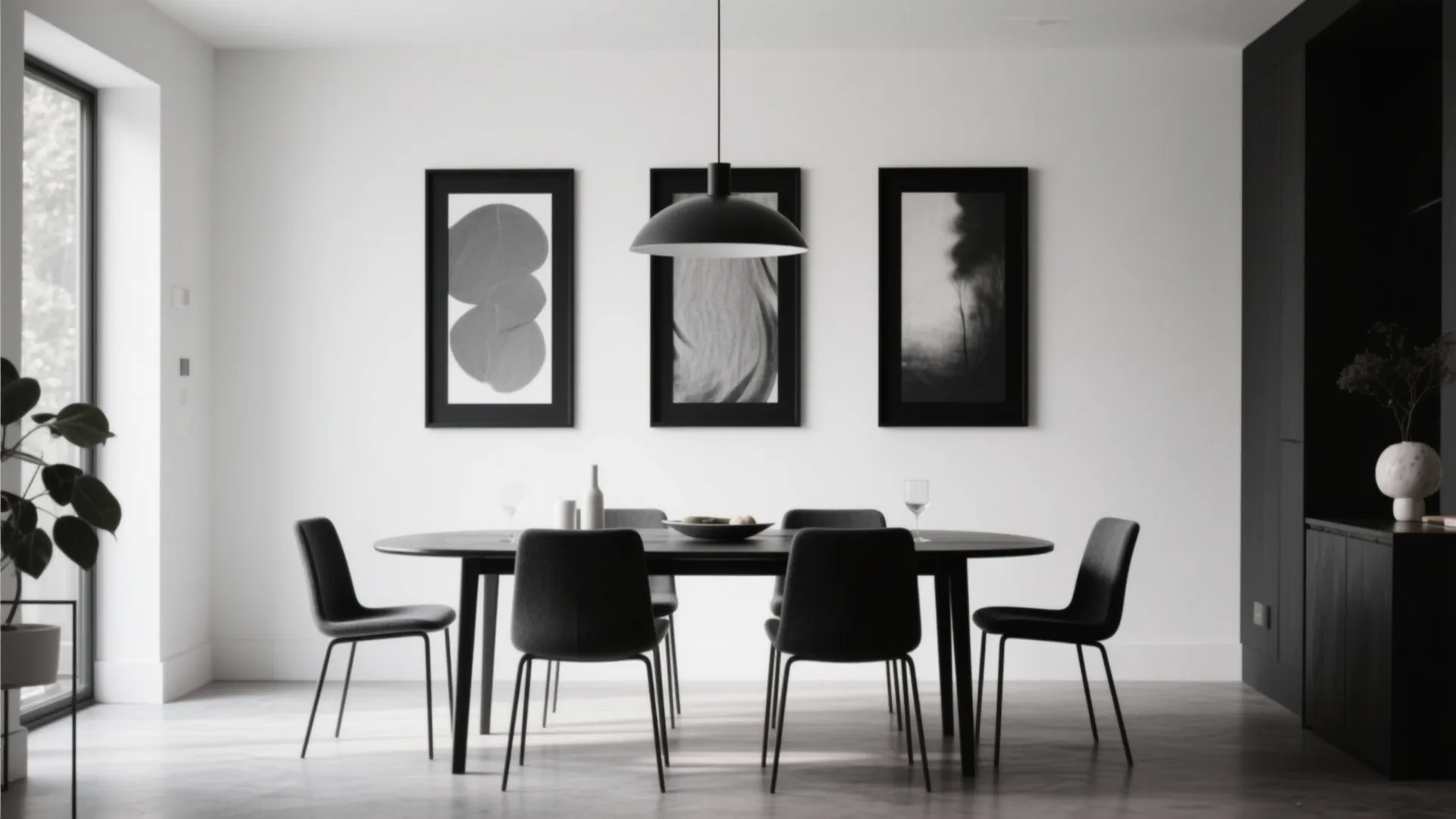 4. High-Contrast Gallery Wall