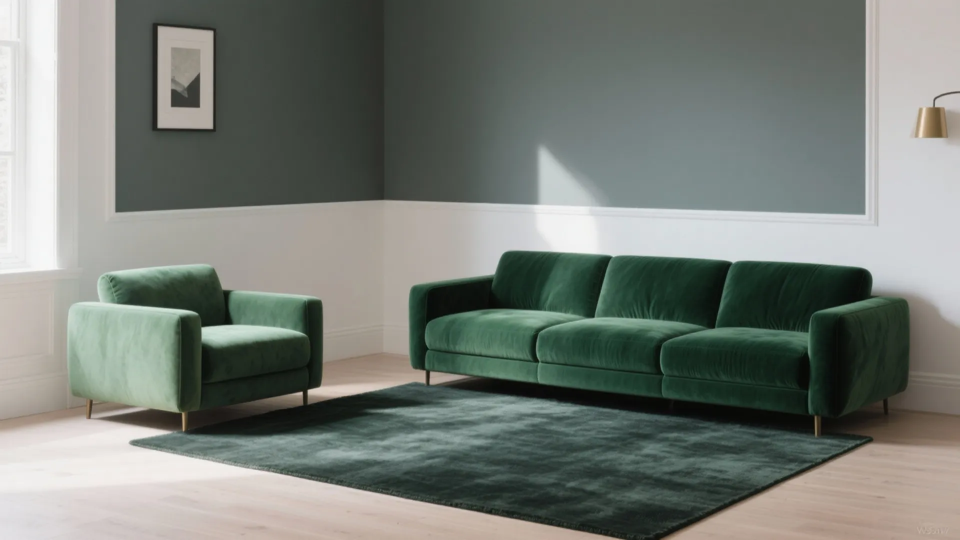 5) Light + Dark Contrast: Walls, Rugs, and Saturation