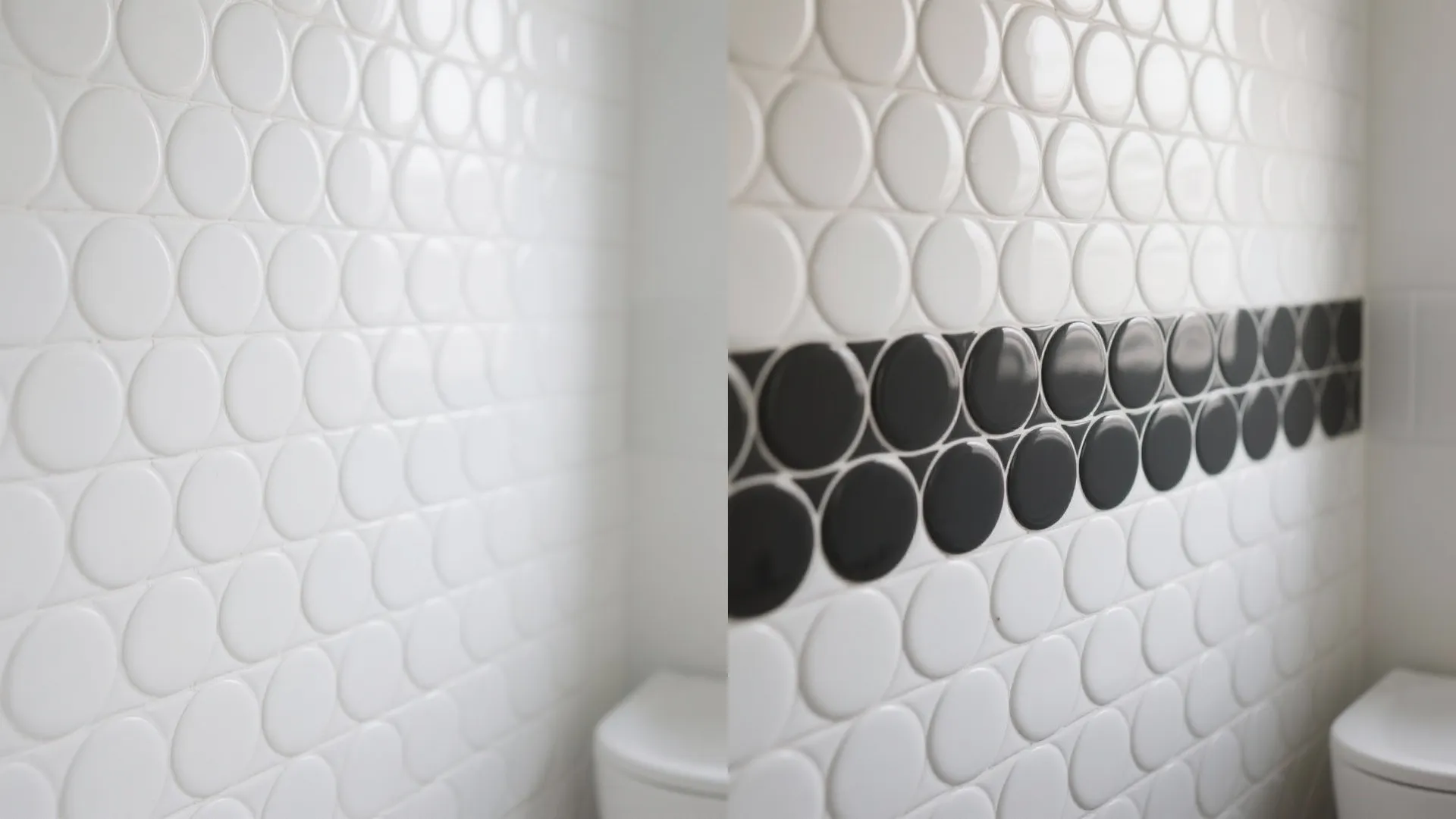 Contrasting Grout that Outlines the Bubbles