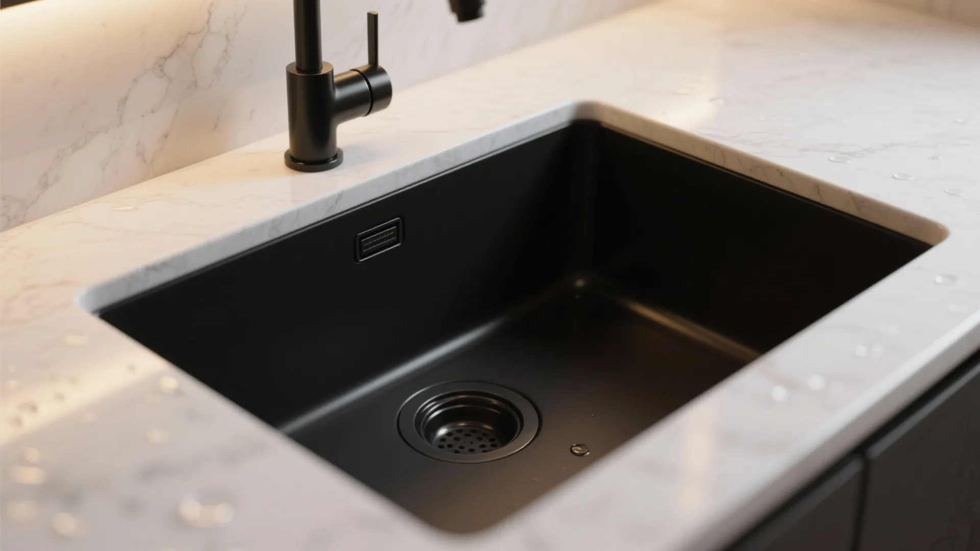 1. Contrast with Light Countertops