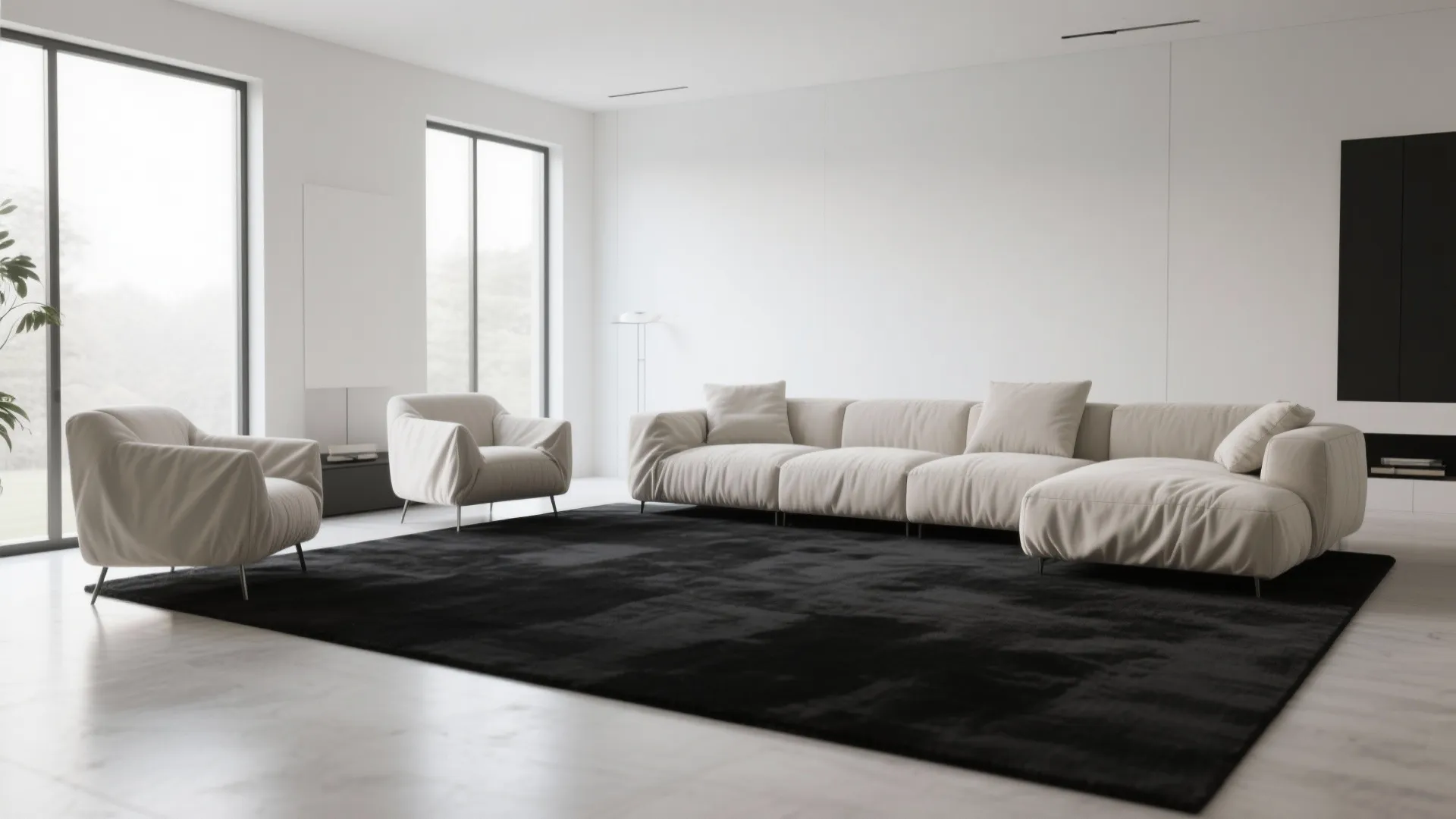 1. Contrast with Light Furniture