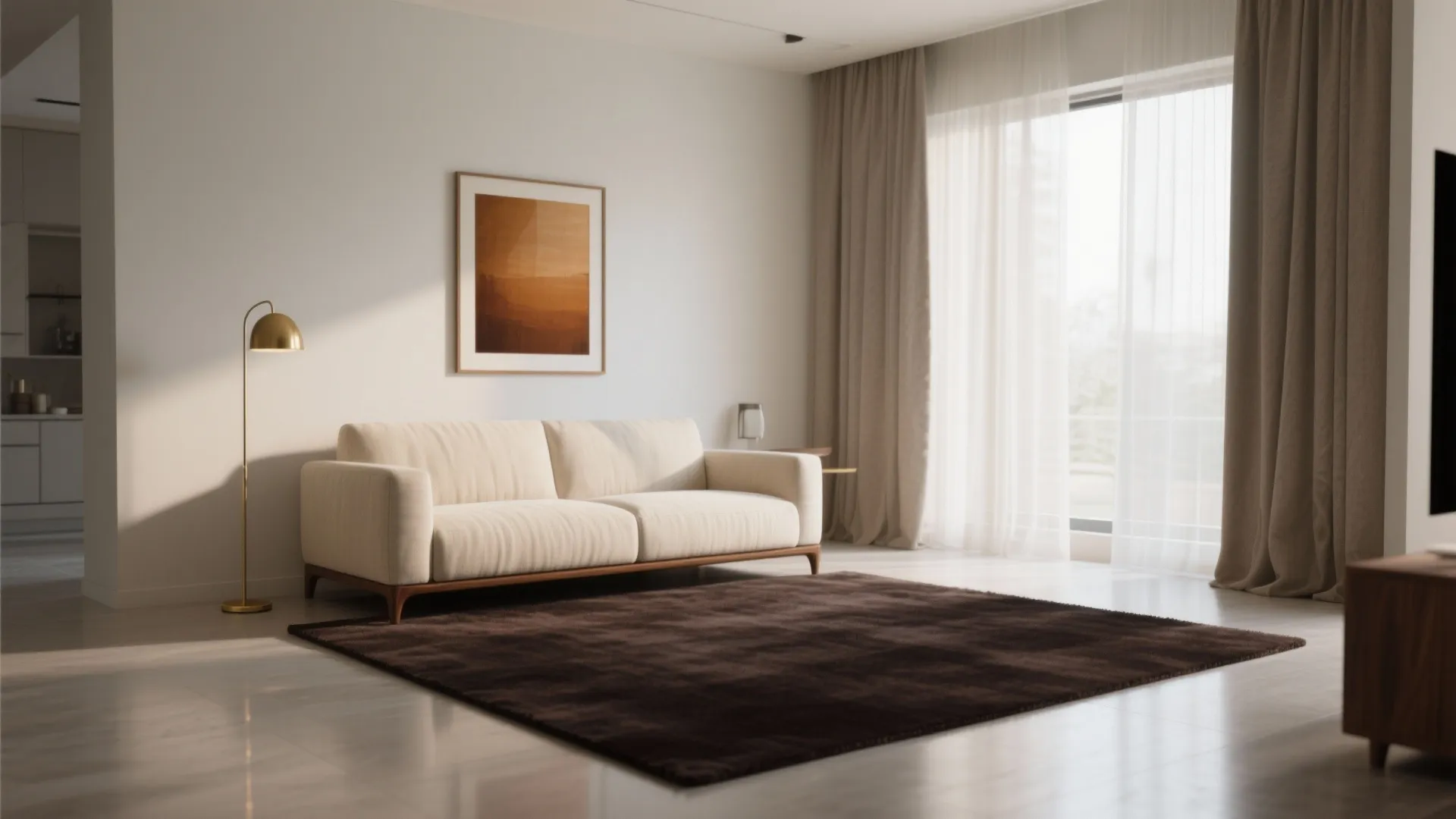 2. Create contrast with light furniture