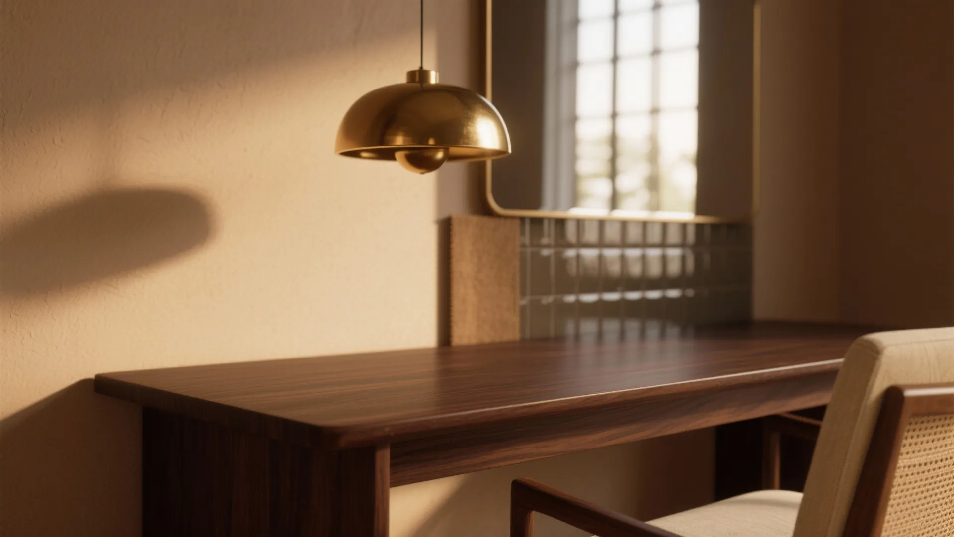 1. Contrast with light walls and reflective accents