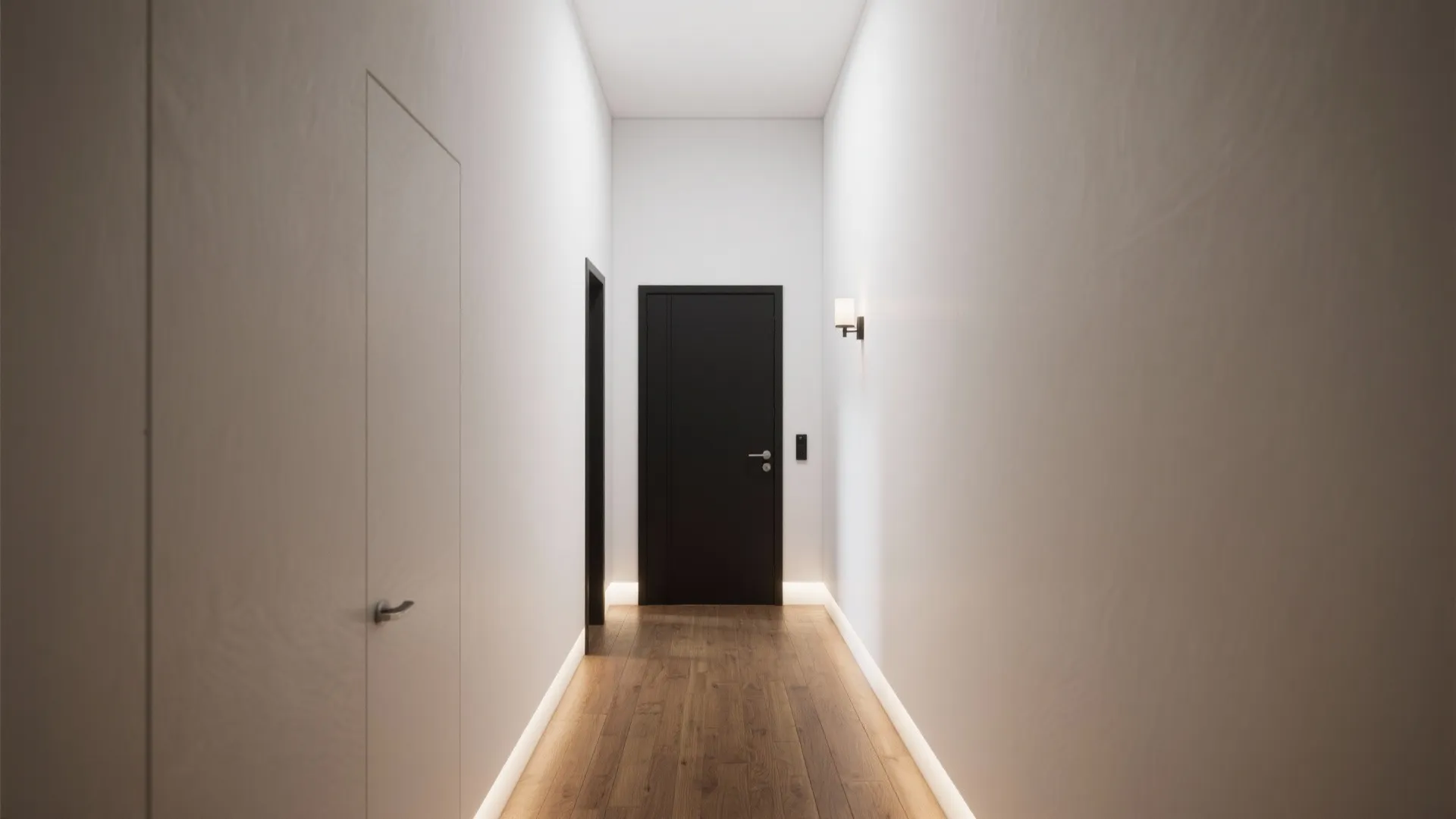 2. Contrast with light walls to add perceived space