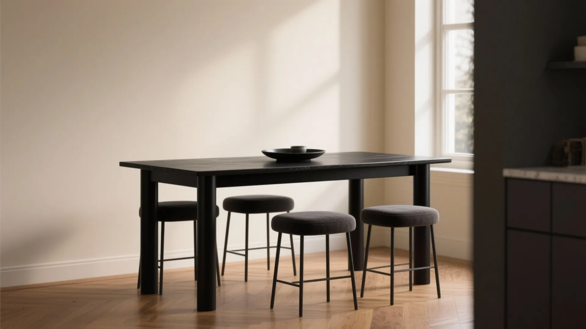 1. Embrace contrast with light walls