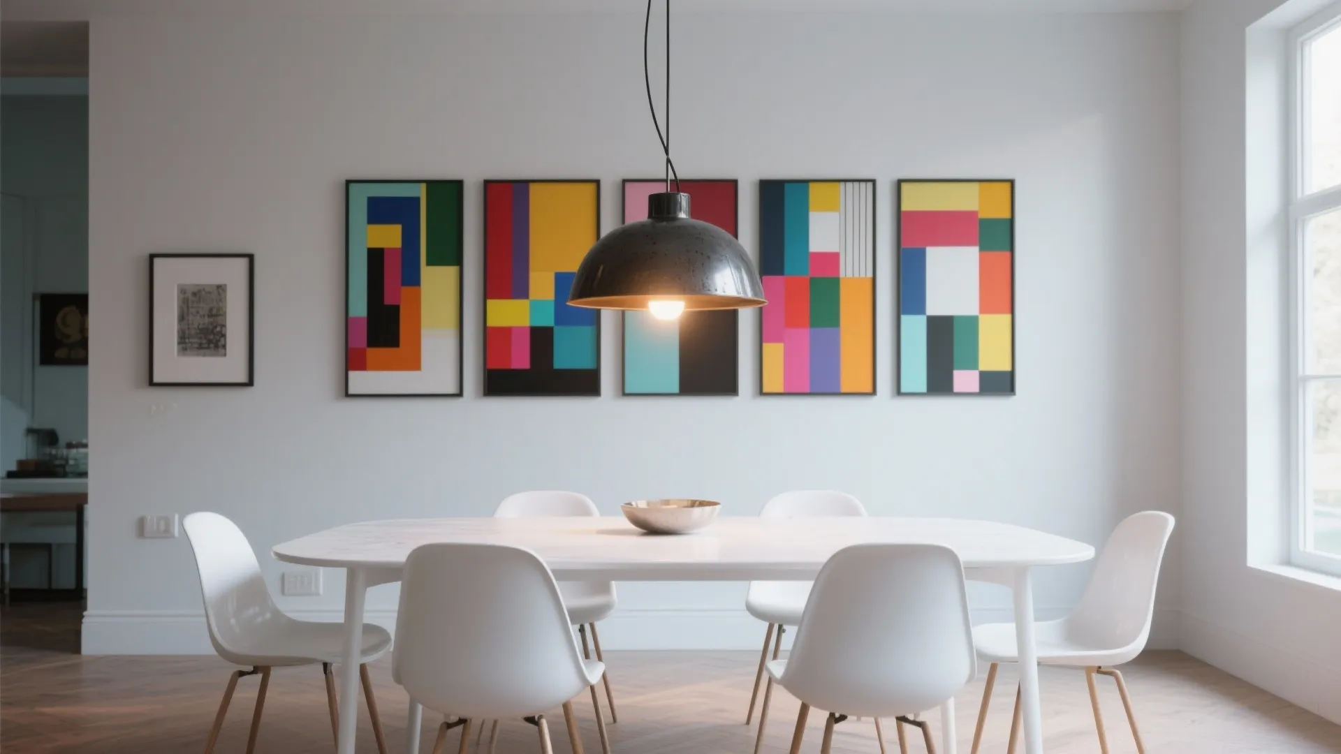 2. Use contrast through lighting and art