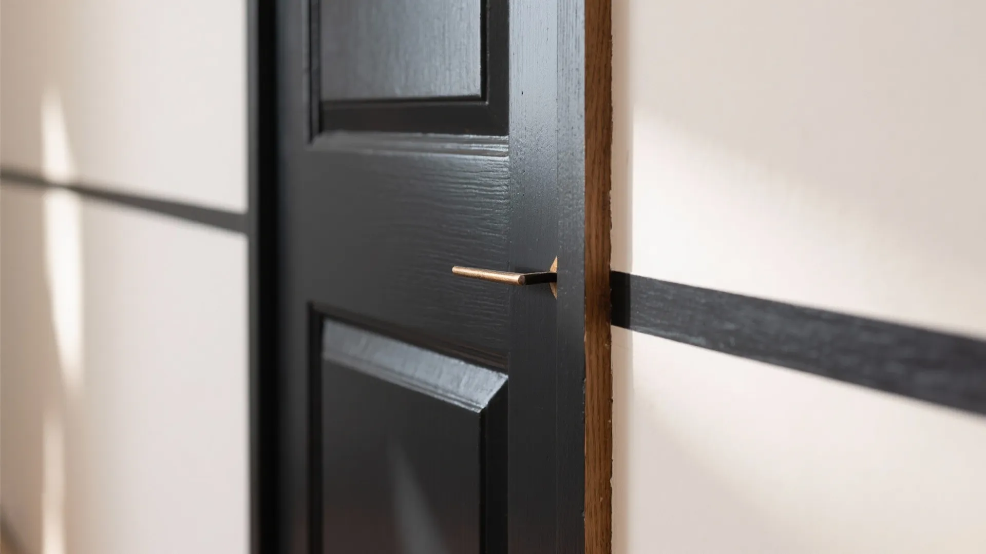 High-Contrast Trim and Doors to Outline the Architecture