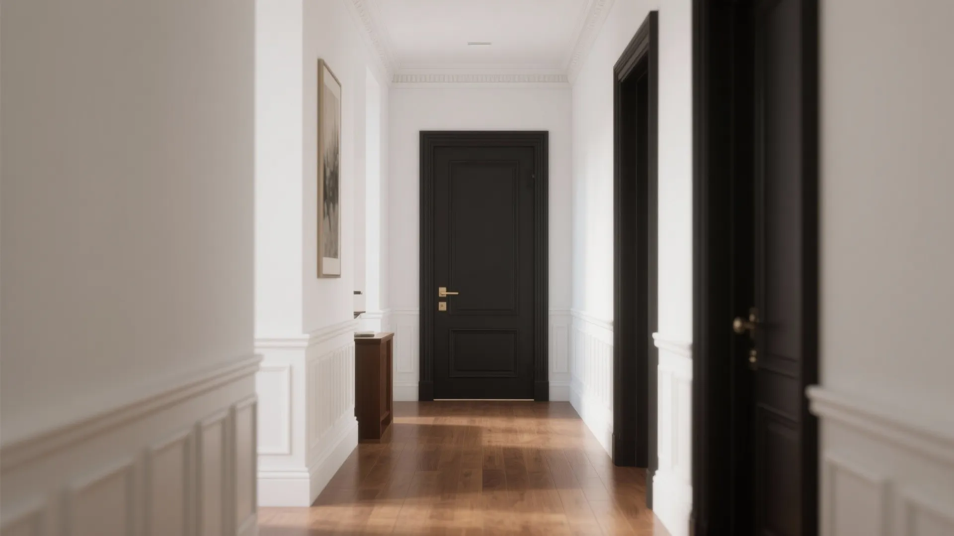 3. High-Contrast Trim and Doors