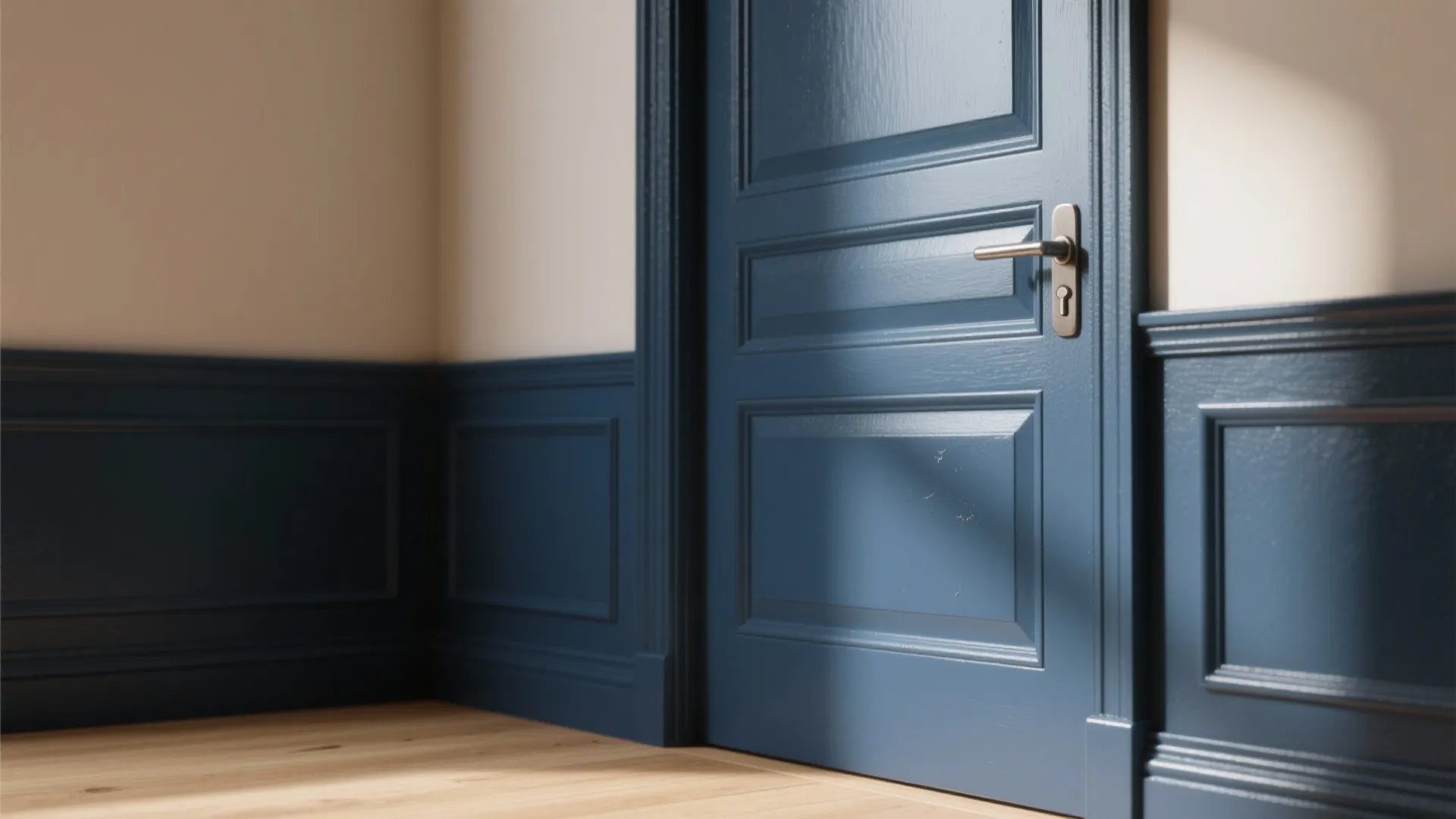 2. High-Contrast Trim and Doors