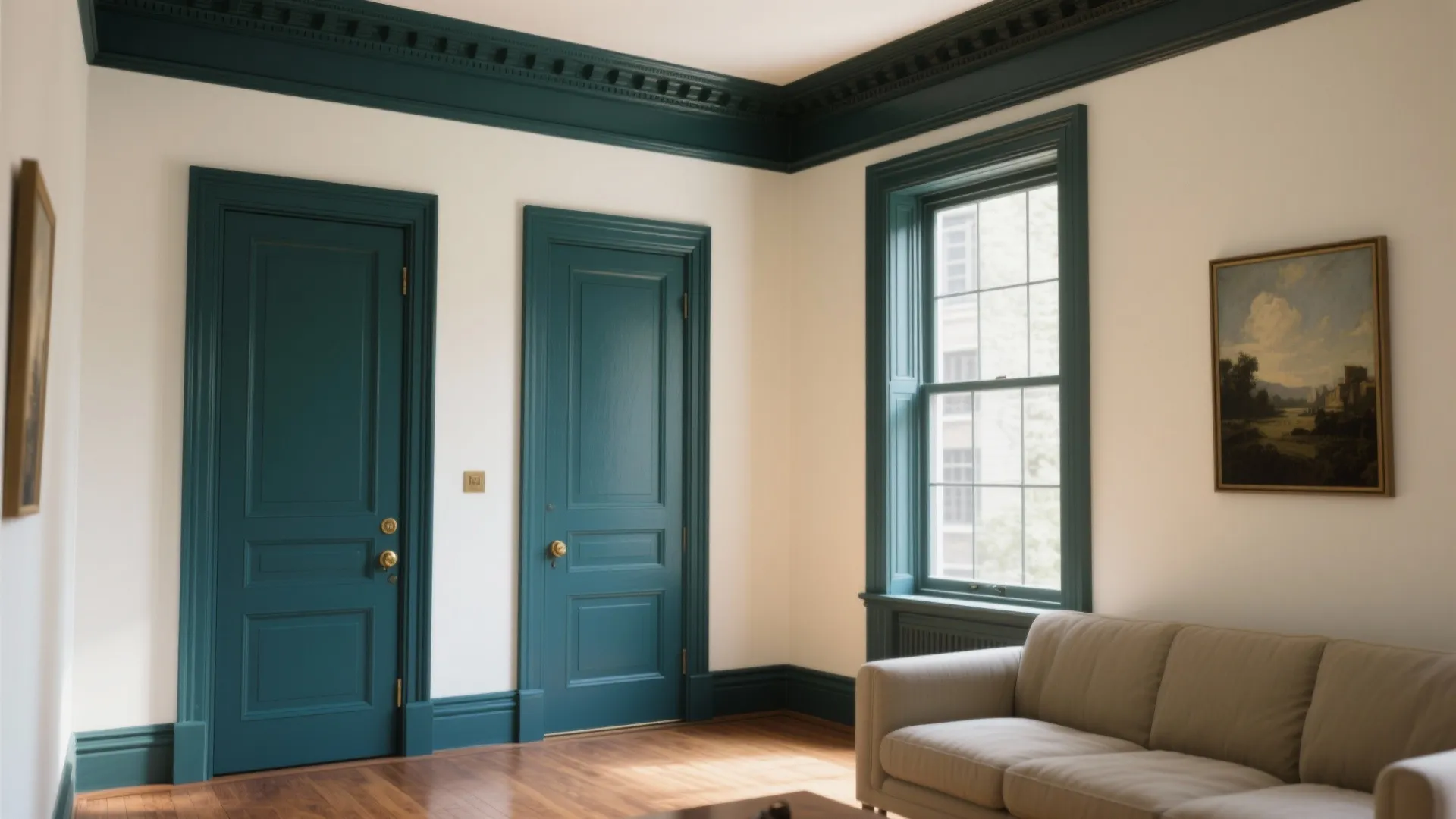 High-Contrast Trim and Doors