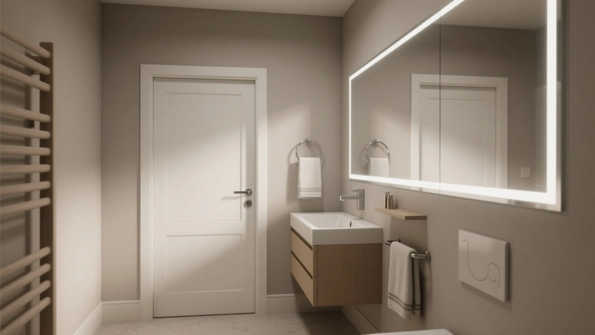 2. Use high-contrast trims to frame the space