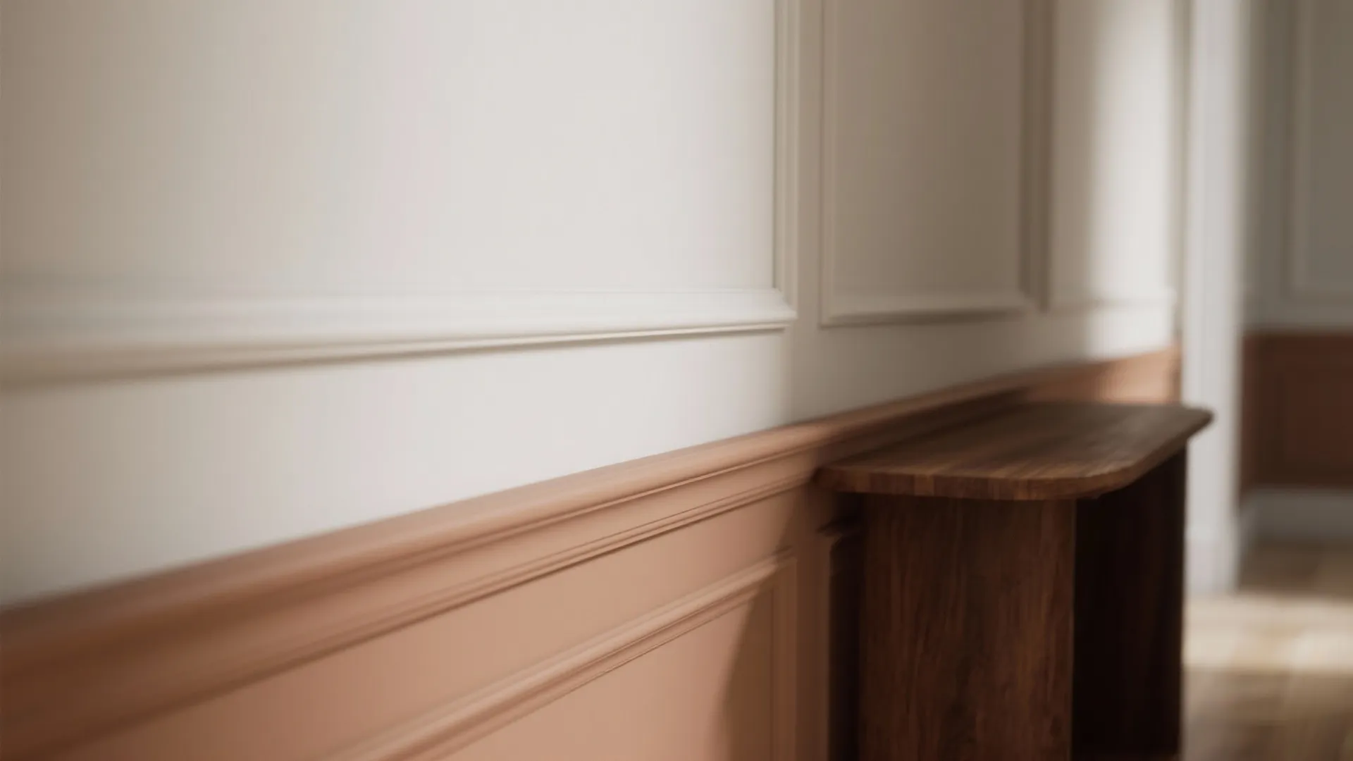 Contrast Trim and Warm Wood Accents