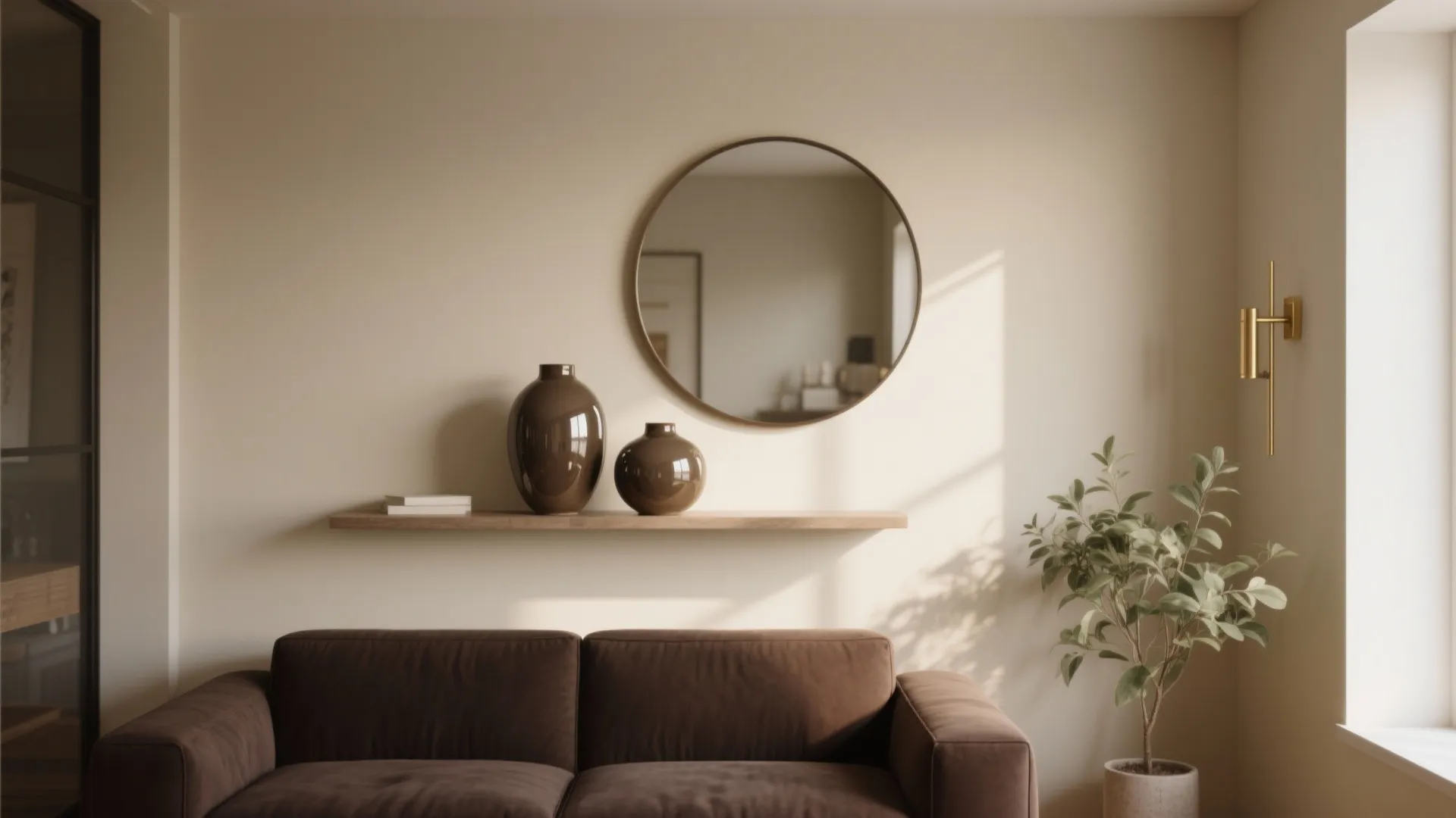 2. Use contrast walls and reflective accents