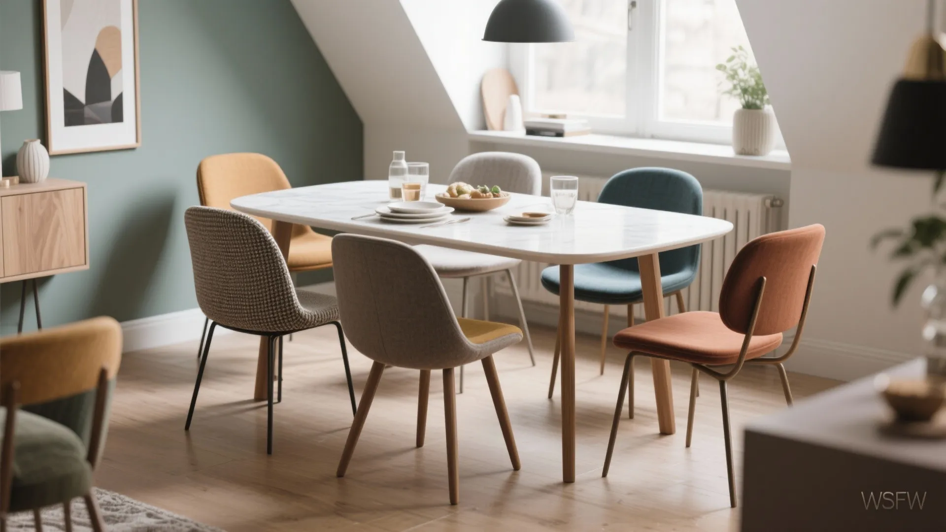 2. Play with Contrasting Chairs