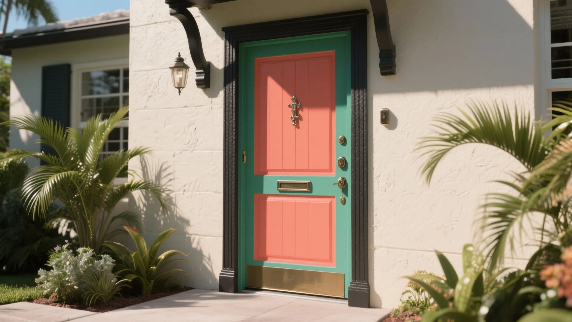 5. Boost Curb Appeal with Contrasting Trim and Doors