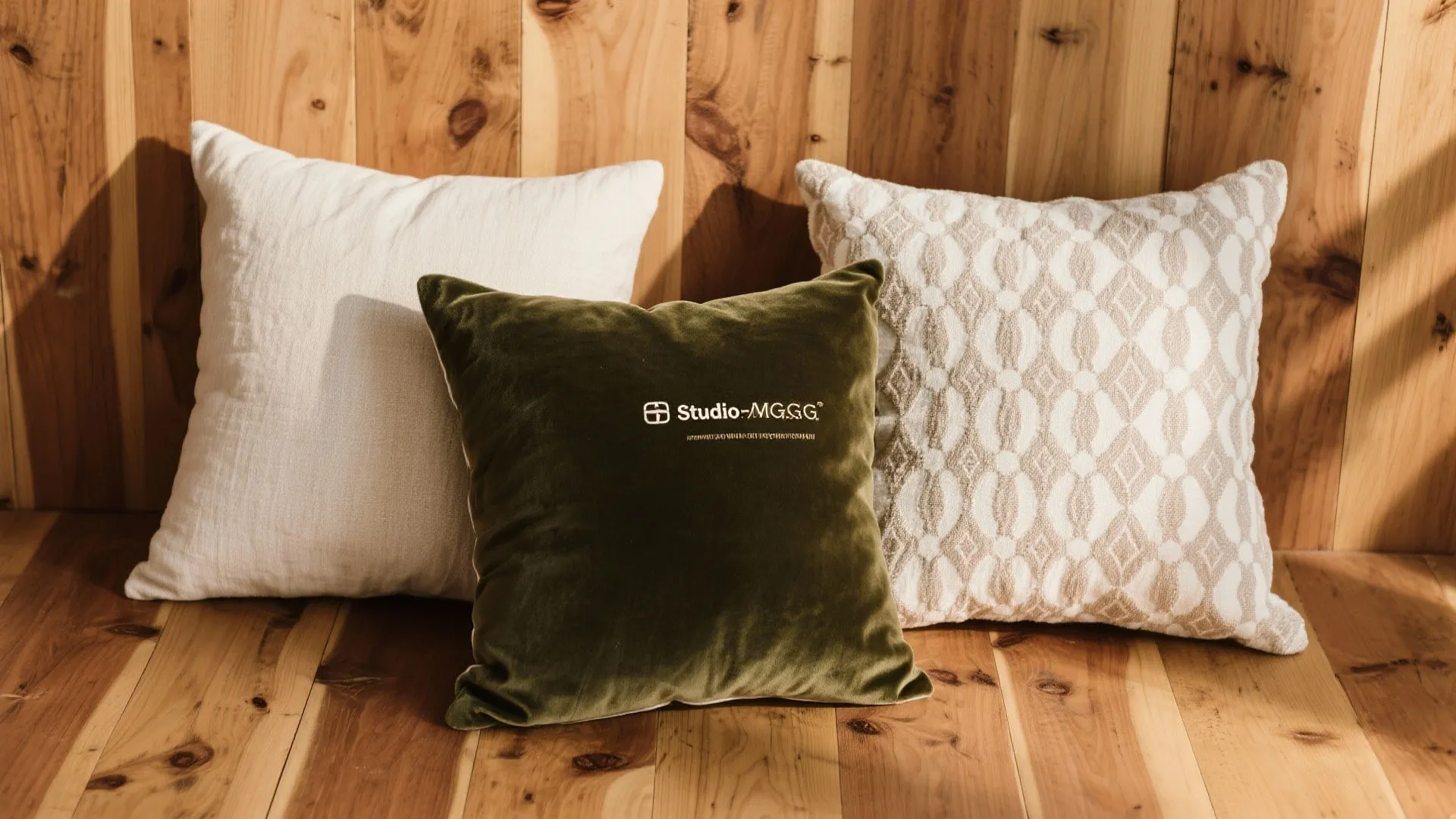 9. Contrasting Throw Pillows