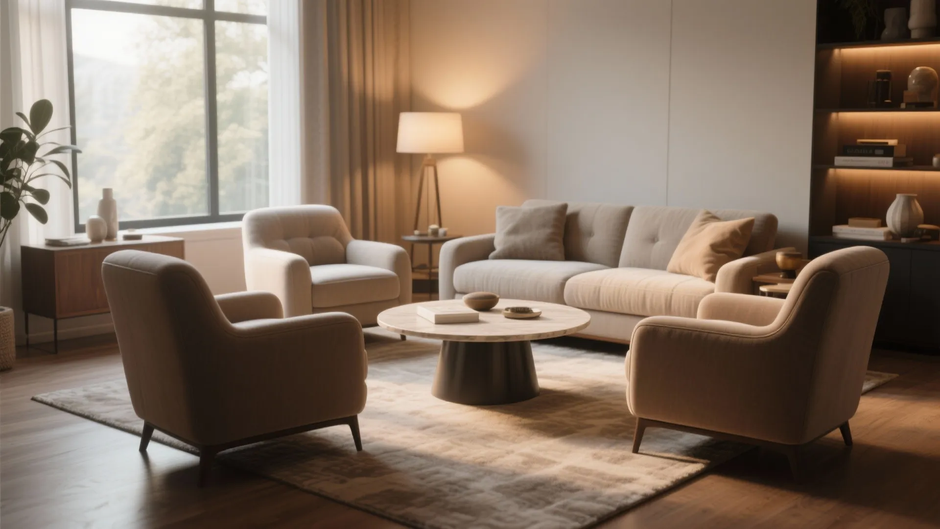 6. Conversation Circle Seating