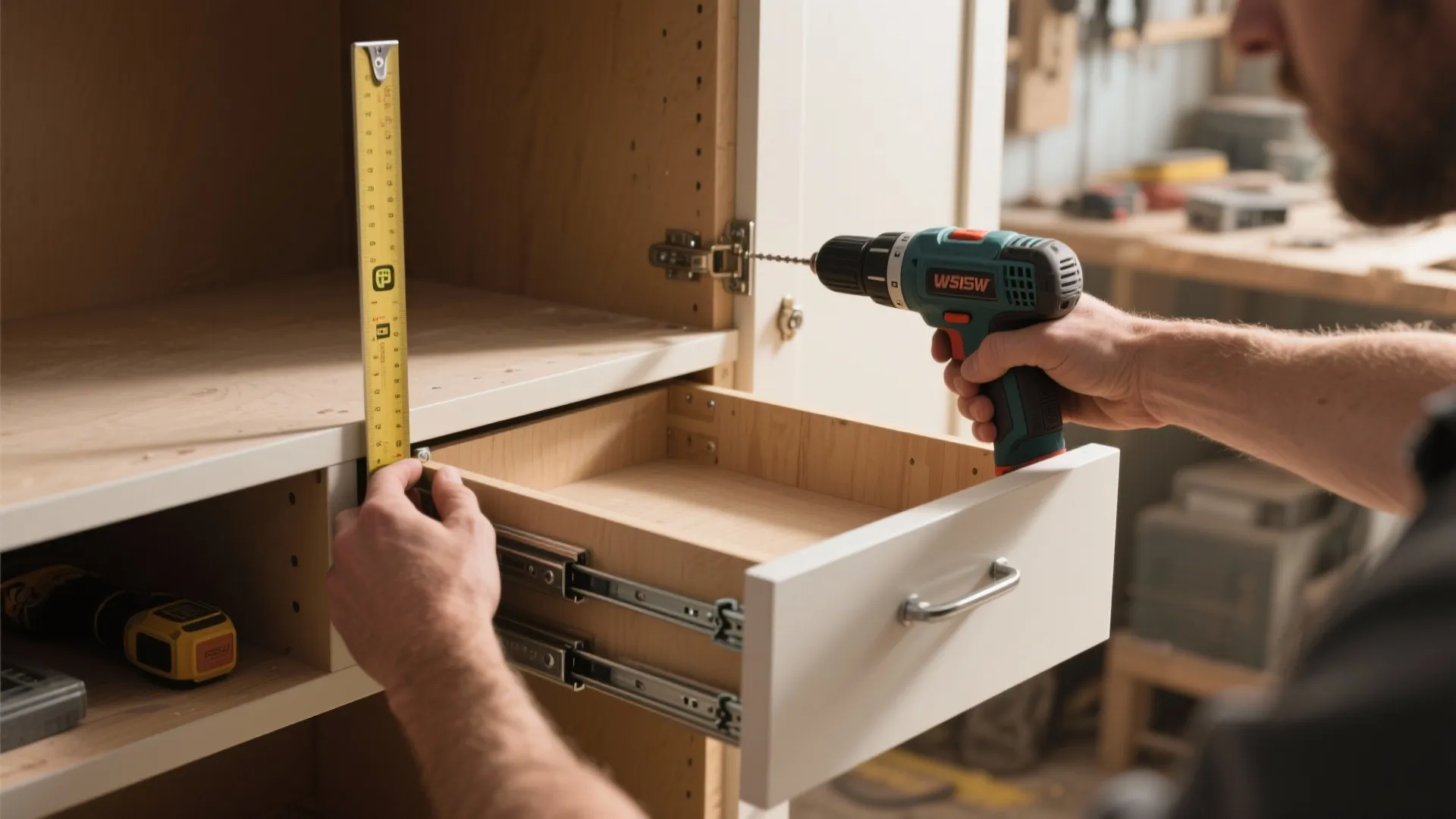 2. Convert existing cabinets into pull-out drawers