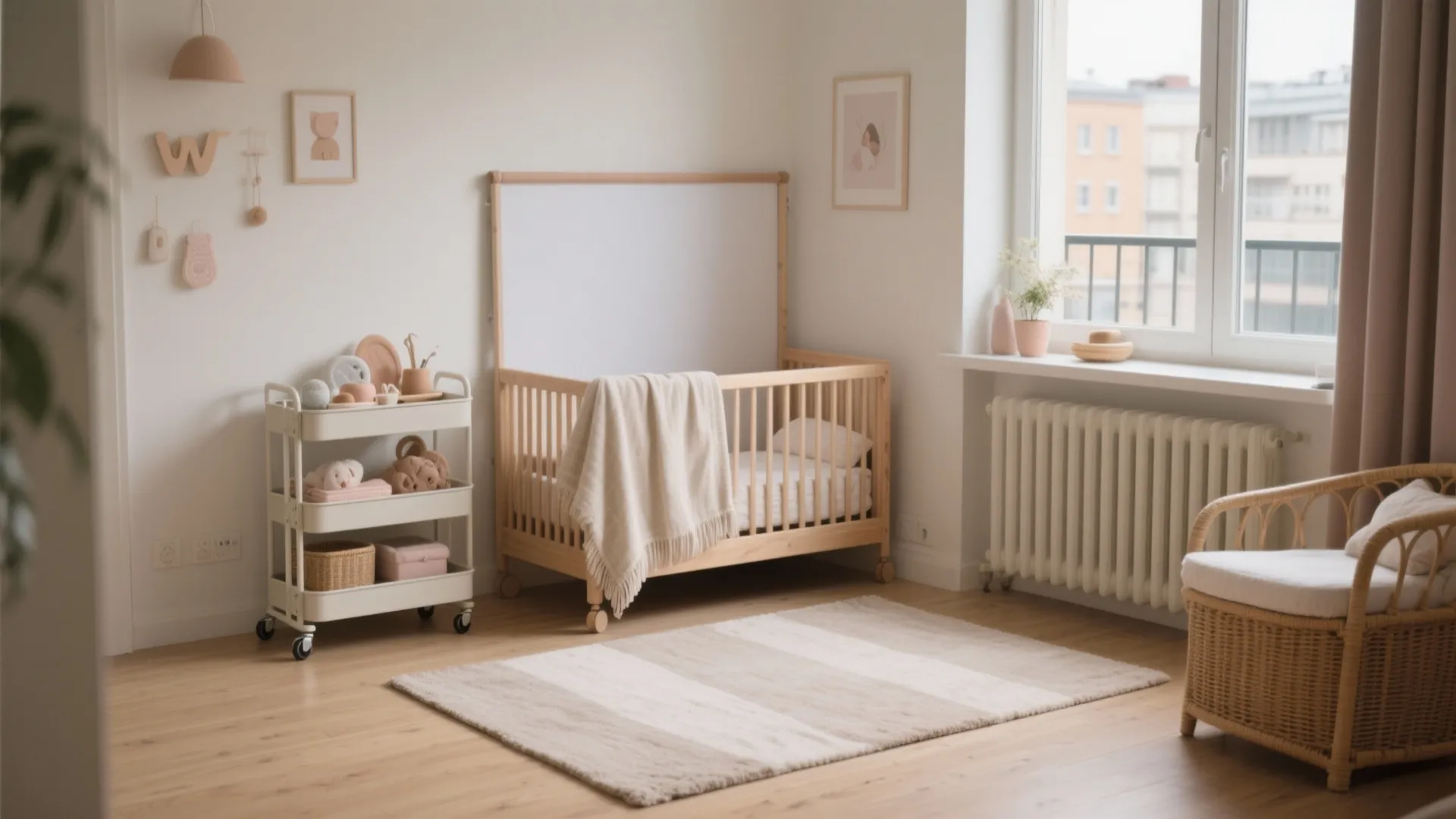 A Convertible Nursery Corner for Tiny Spaces
