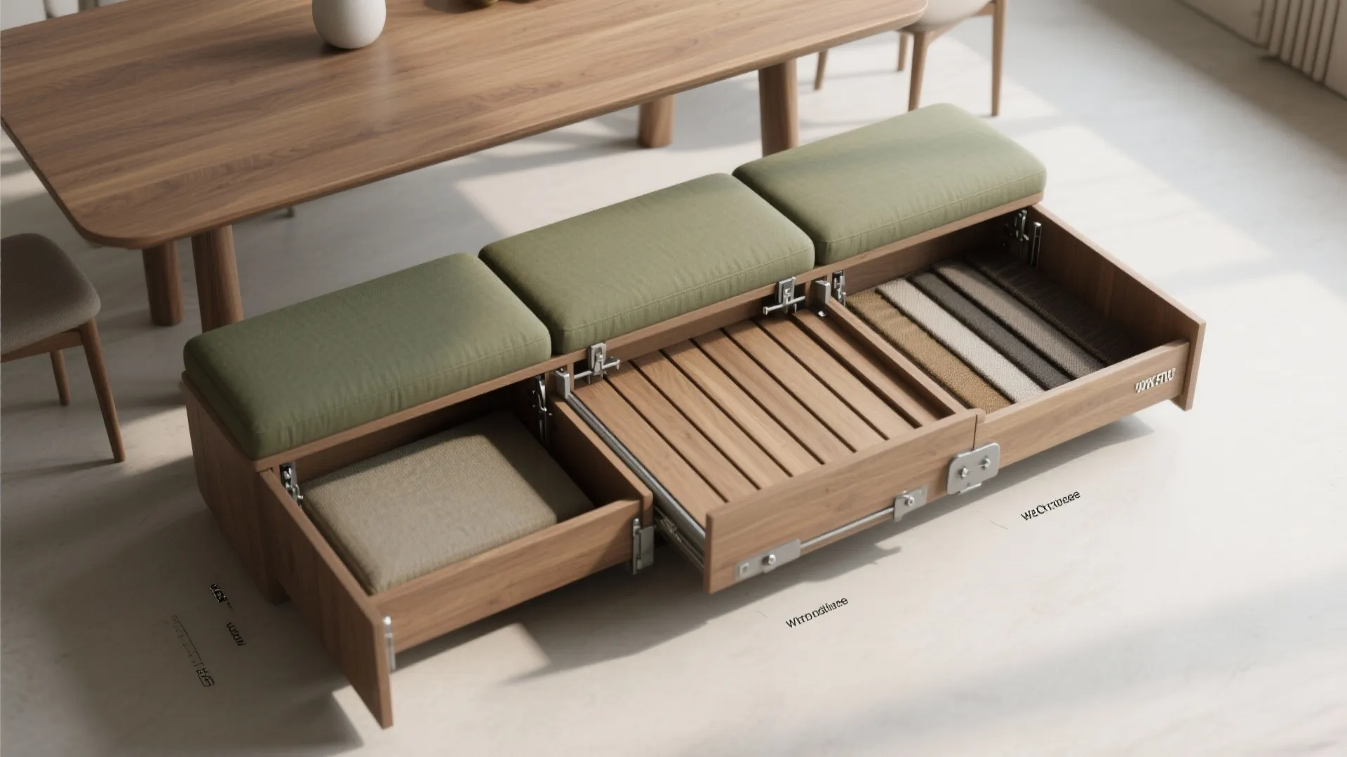 2. Convertible Bench Dining