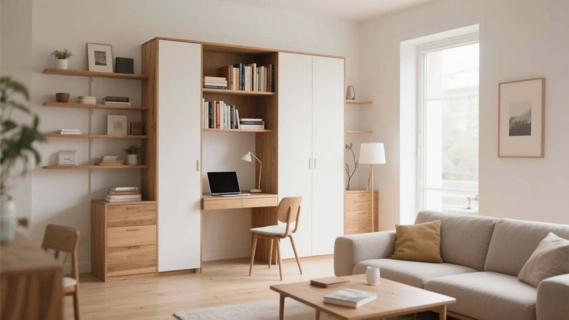 Convertible Bookshelf Desk