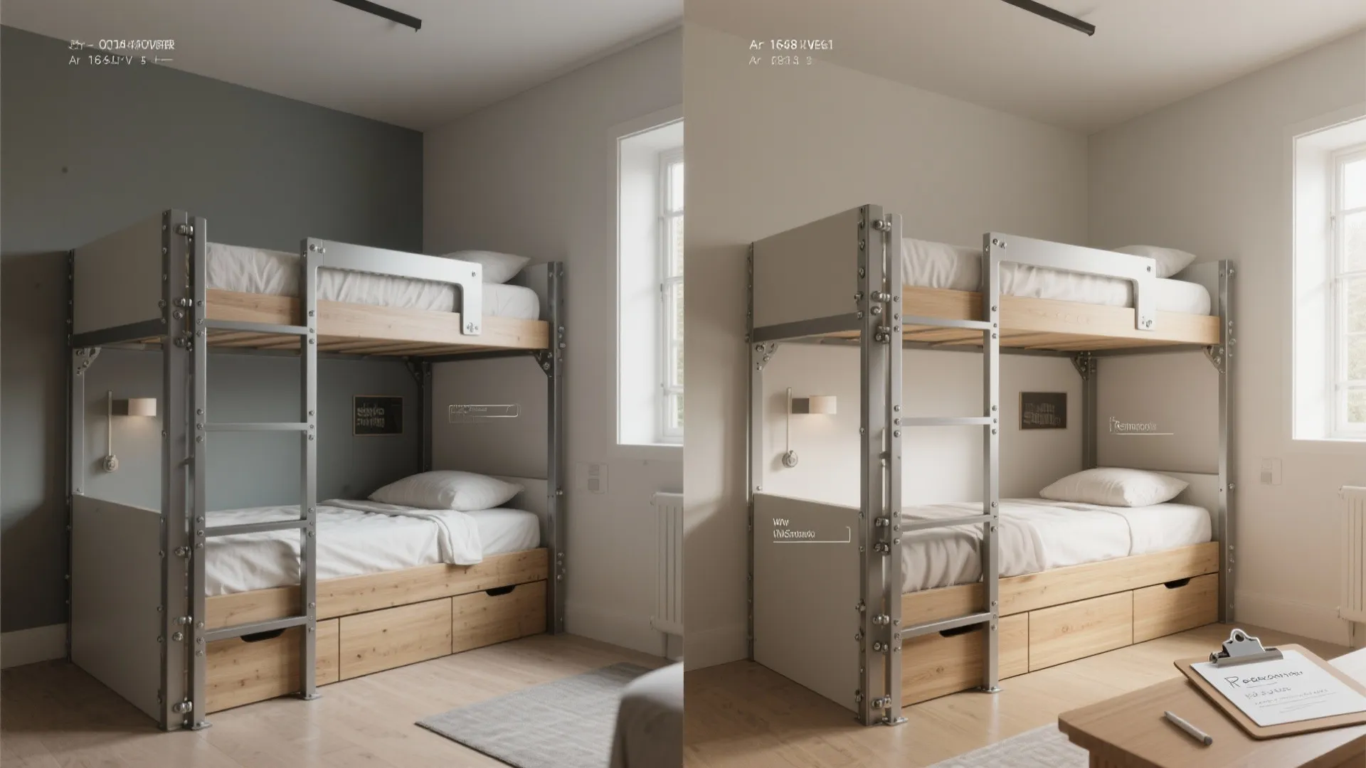 2. Convertible Bunk That Becomes Two Singles
