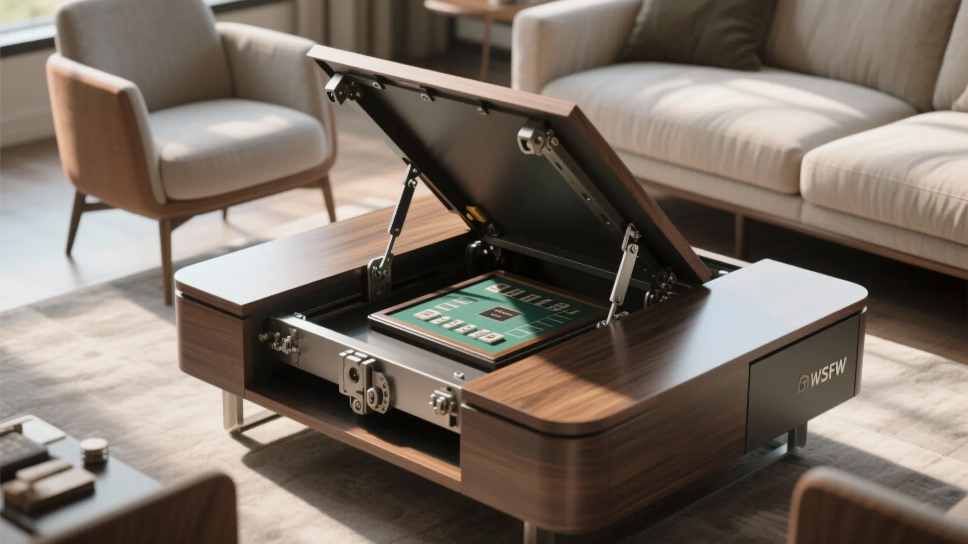 3. Convertible coffee-to-game table
