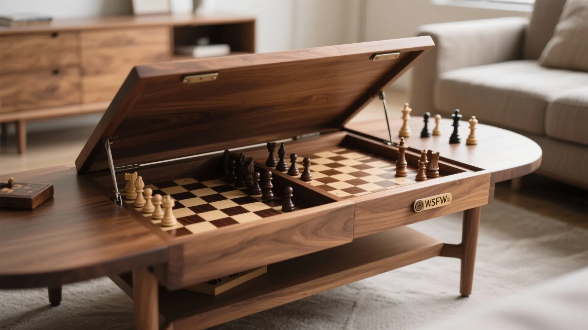 1. Convertible Coffee Table and Game Board