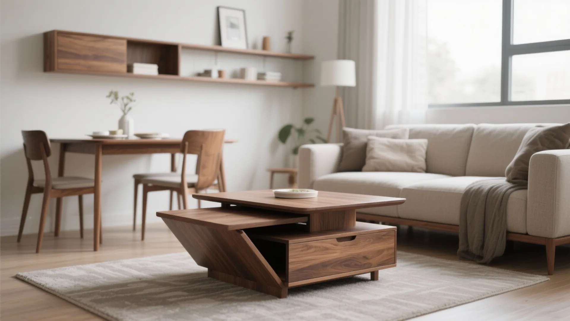 2. Convertible Coffee Table