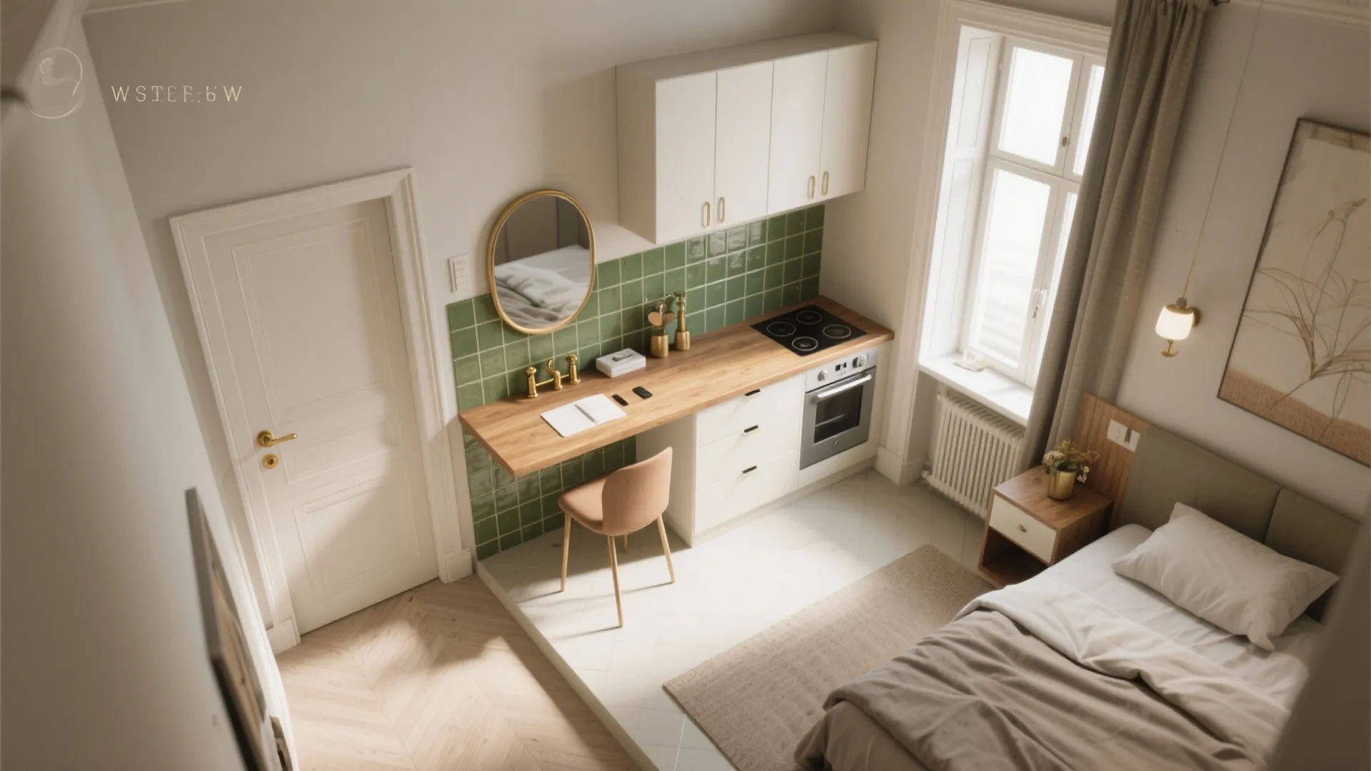 5. Convertible Corners: Vanity, Workspace, or Mini Kitchenette